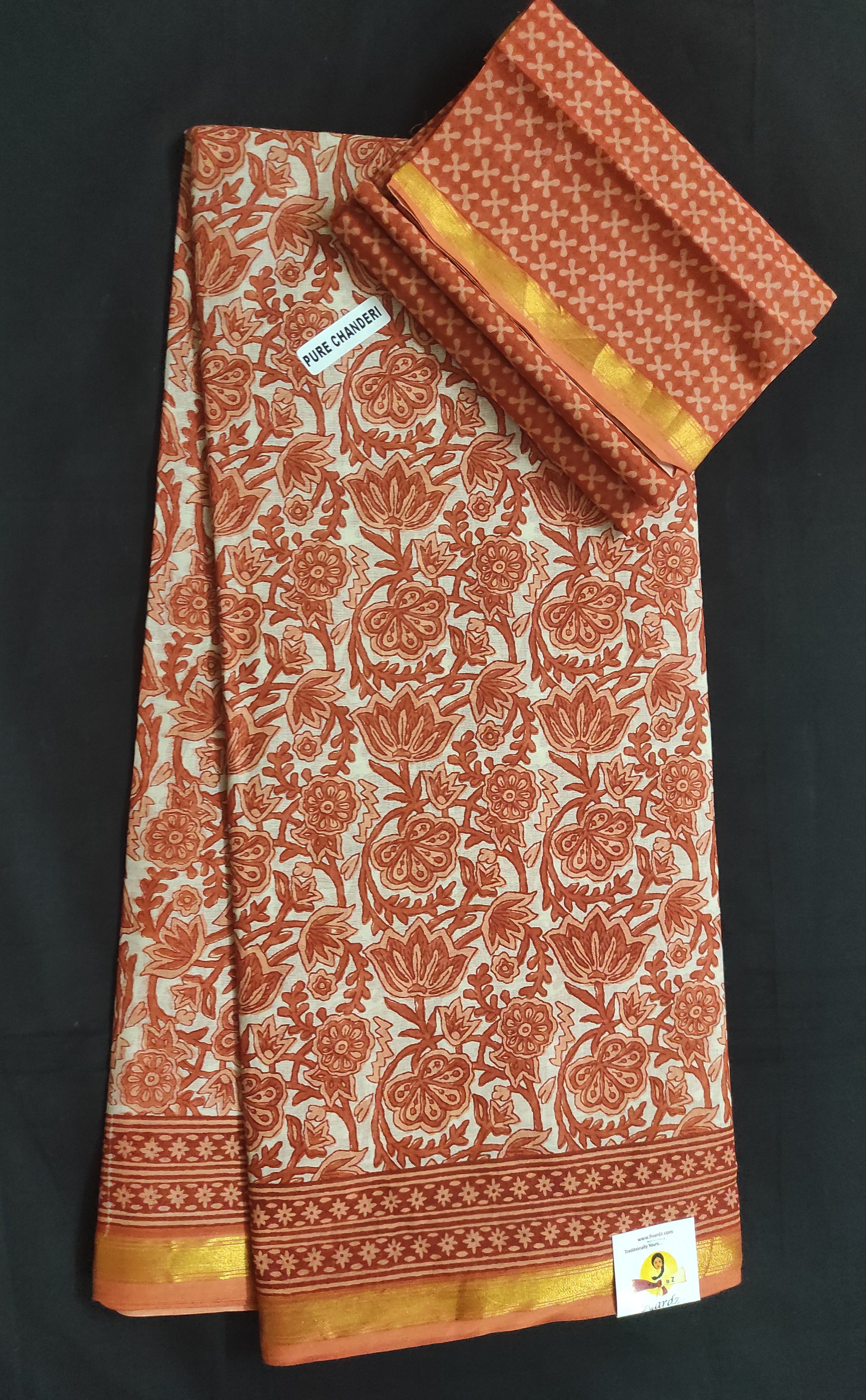 Chanderi cotton 6 yards