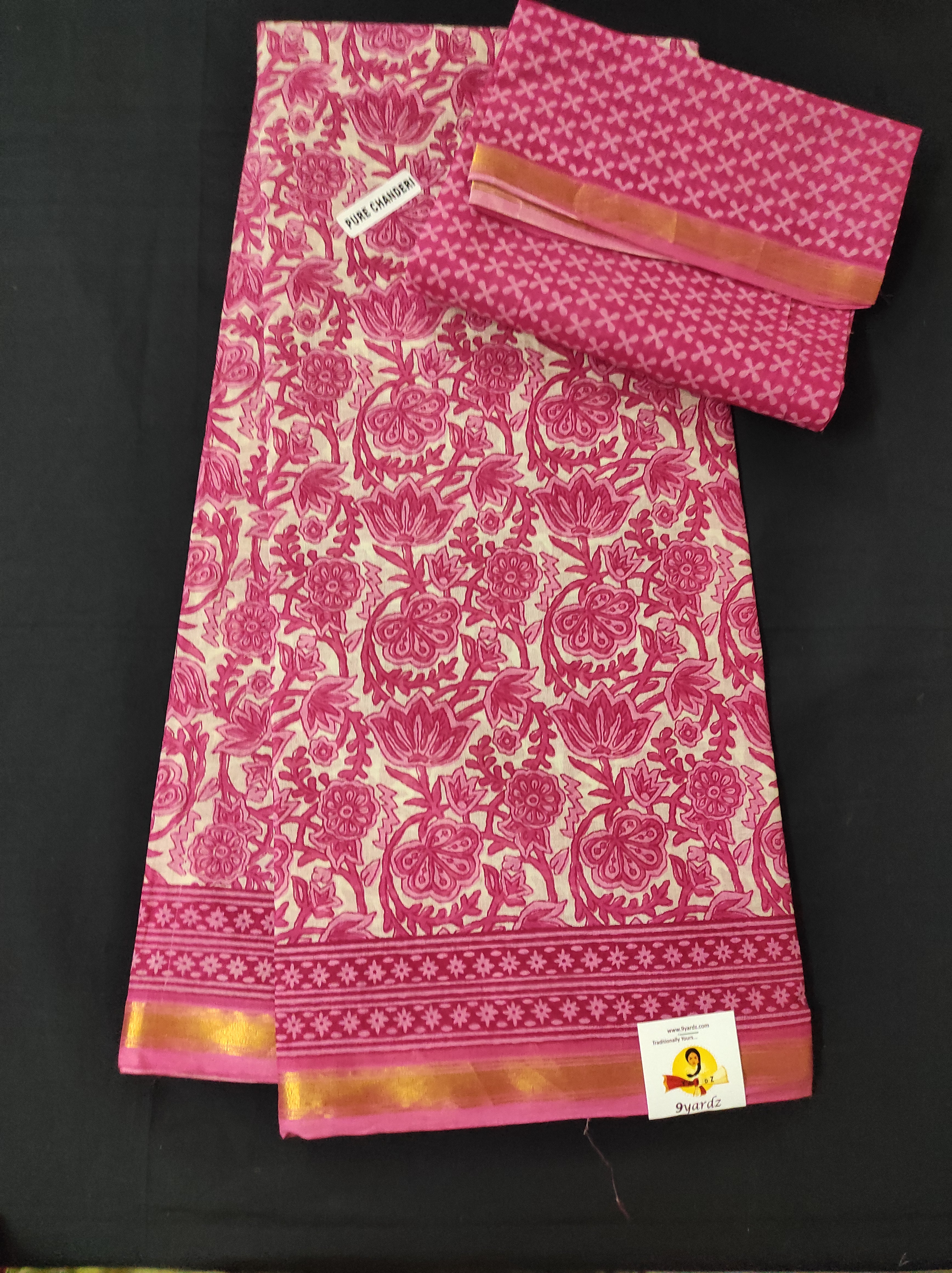 Chanderi cotton 6 yards