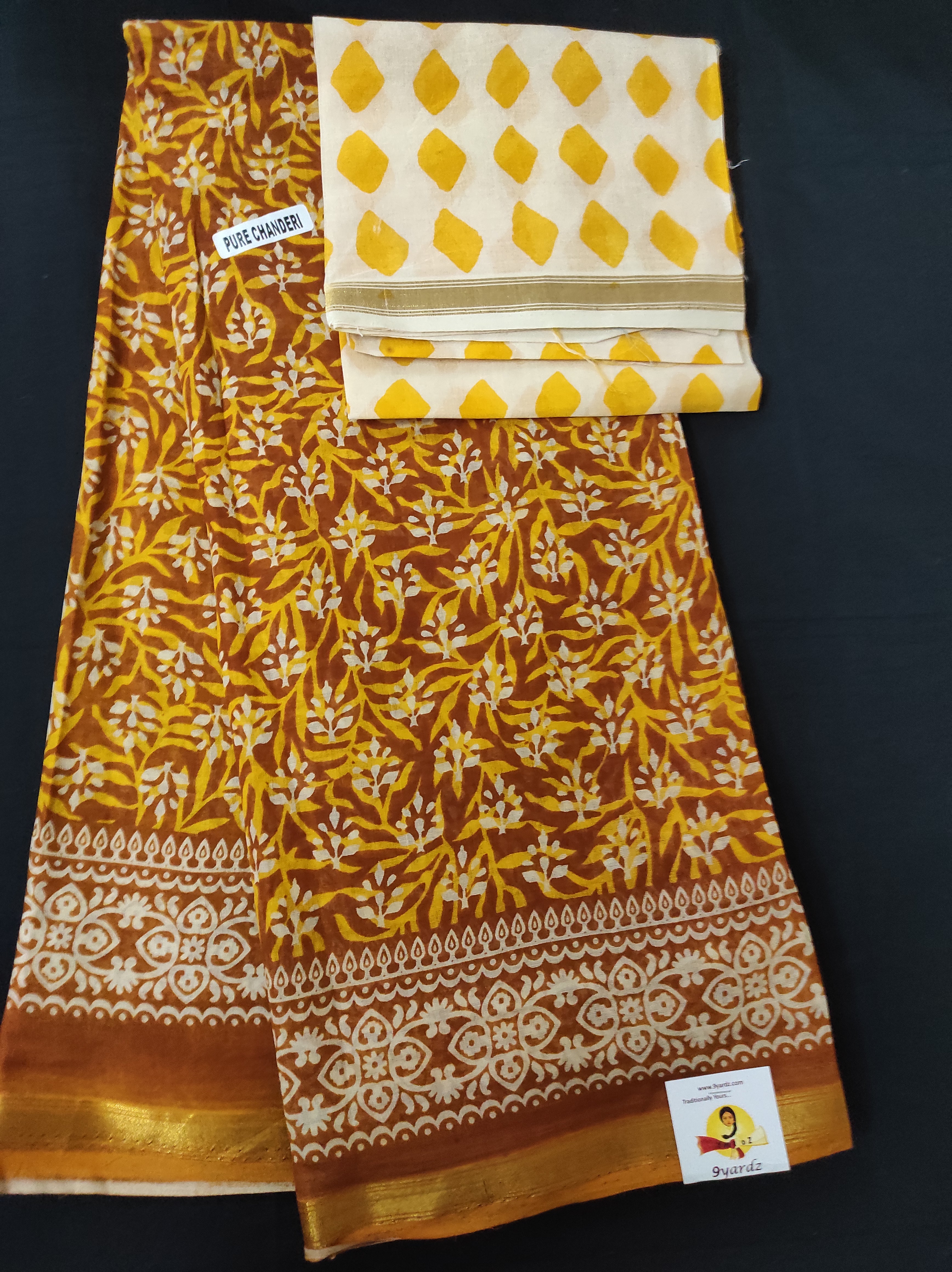 Chanderi cotton 6 yards