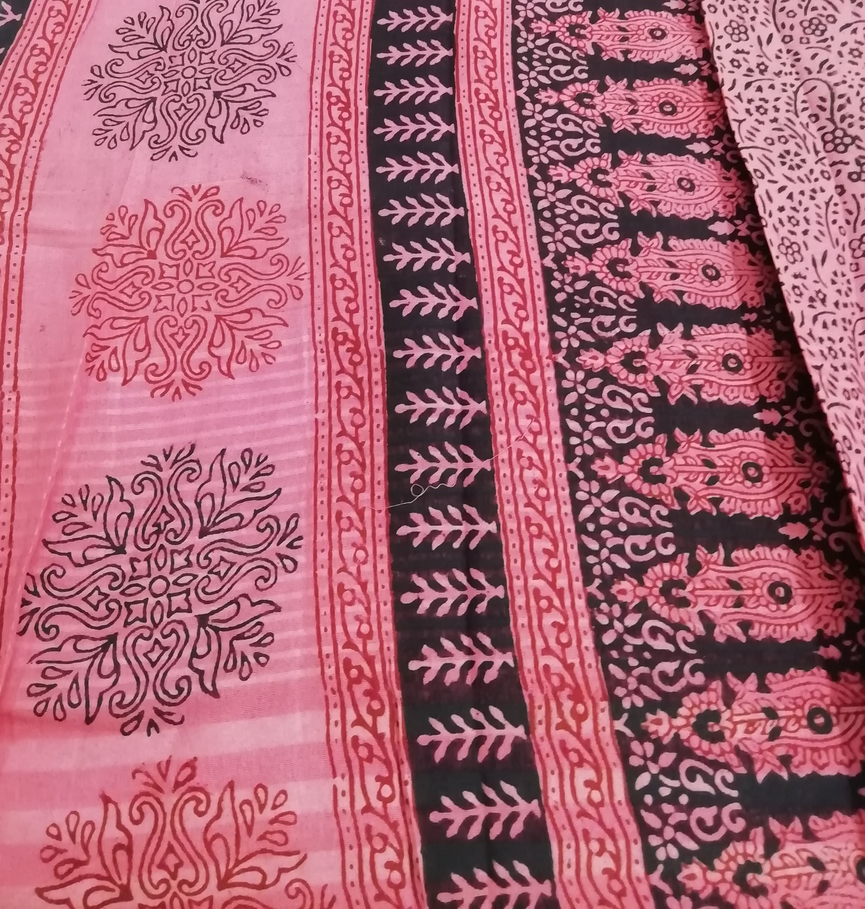 Baag/soft cotton 6 yards with zari
