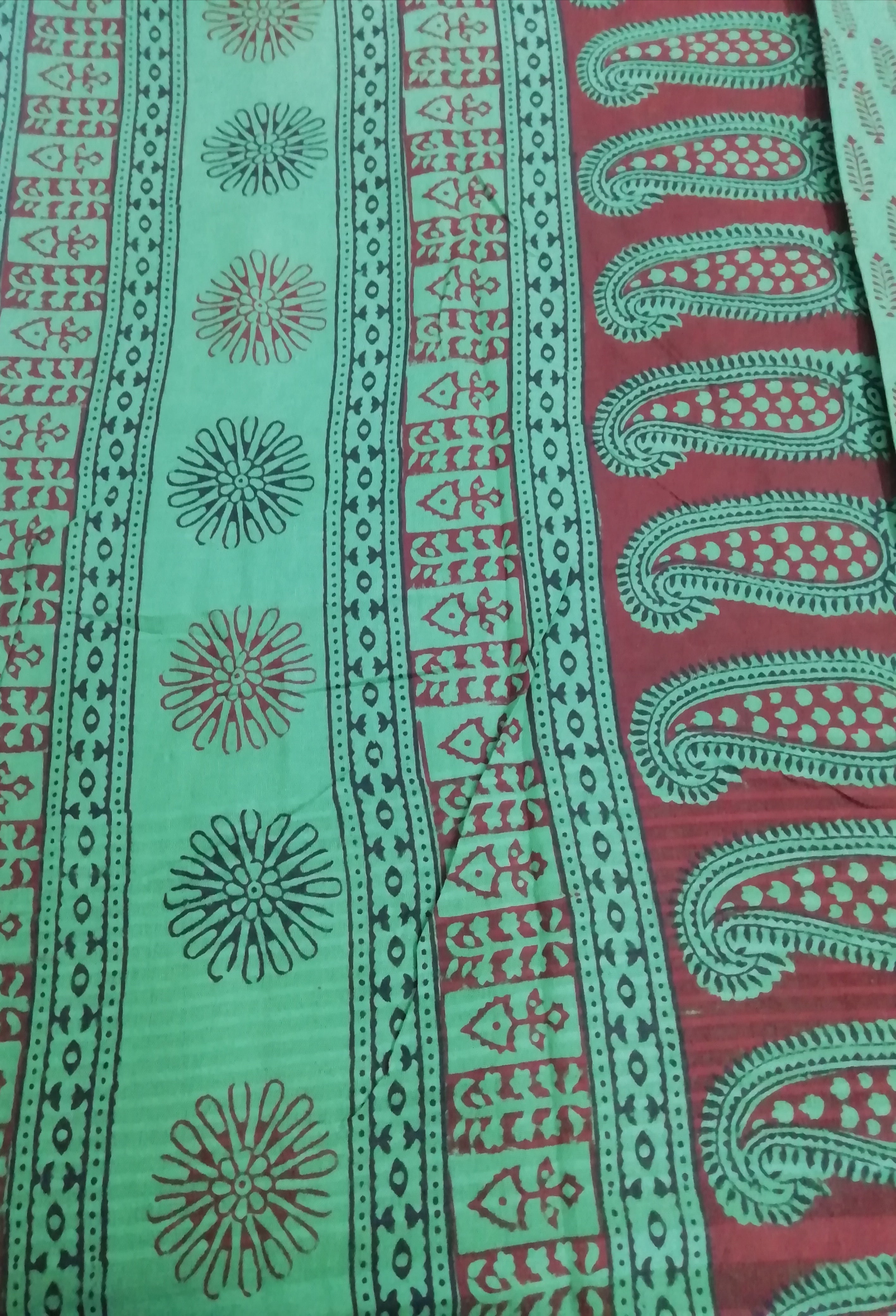Baag/soft cotton 6 yards with zari