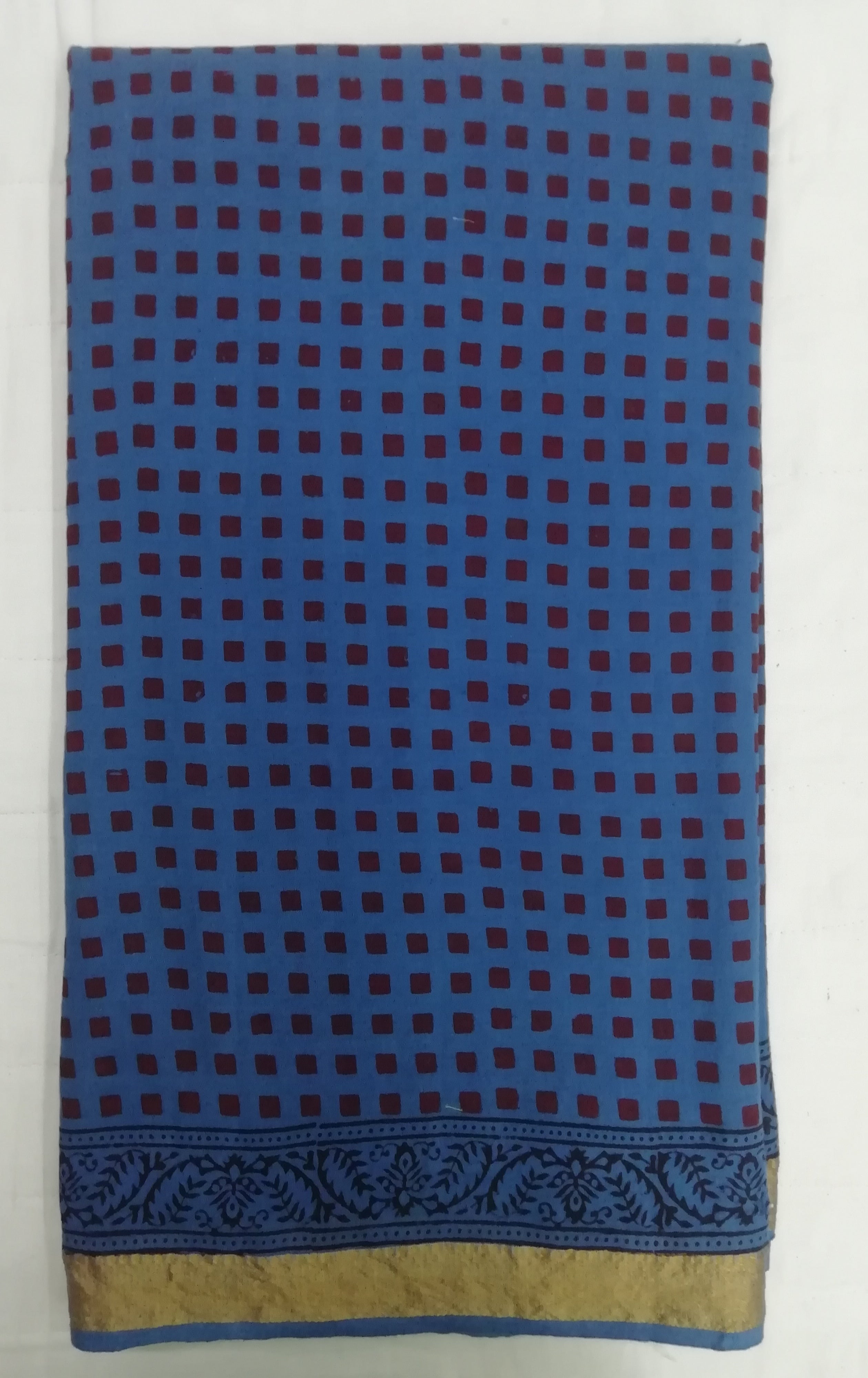 Baag/soft cotton 6 yards with zari