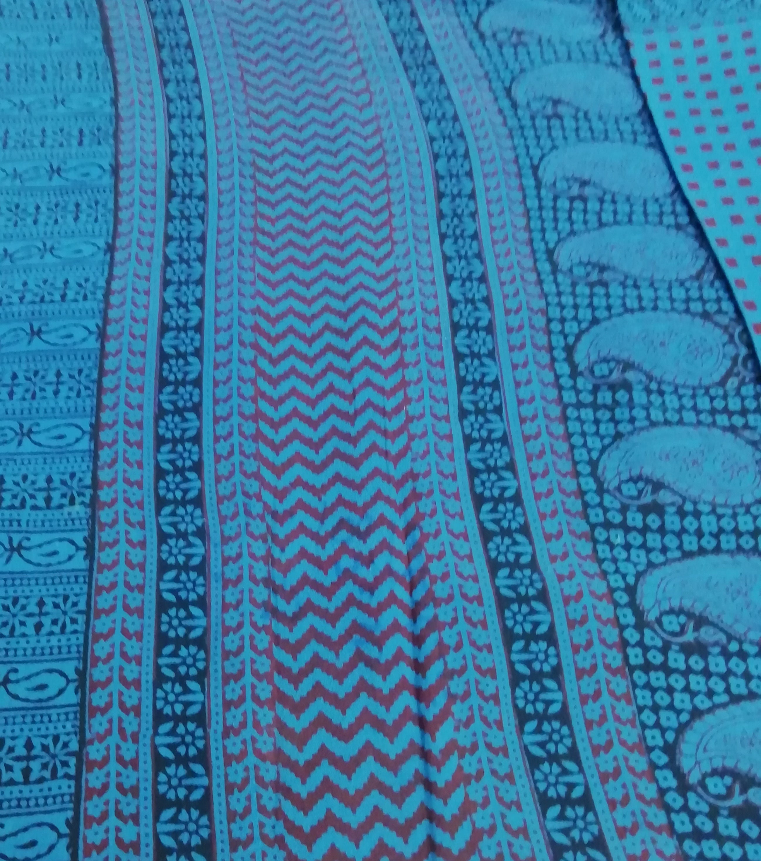 Baag/soft cotton 6 yards with zari