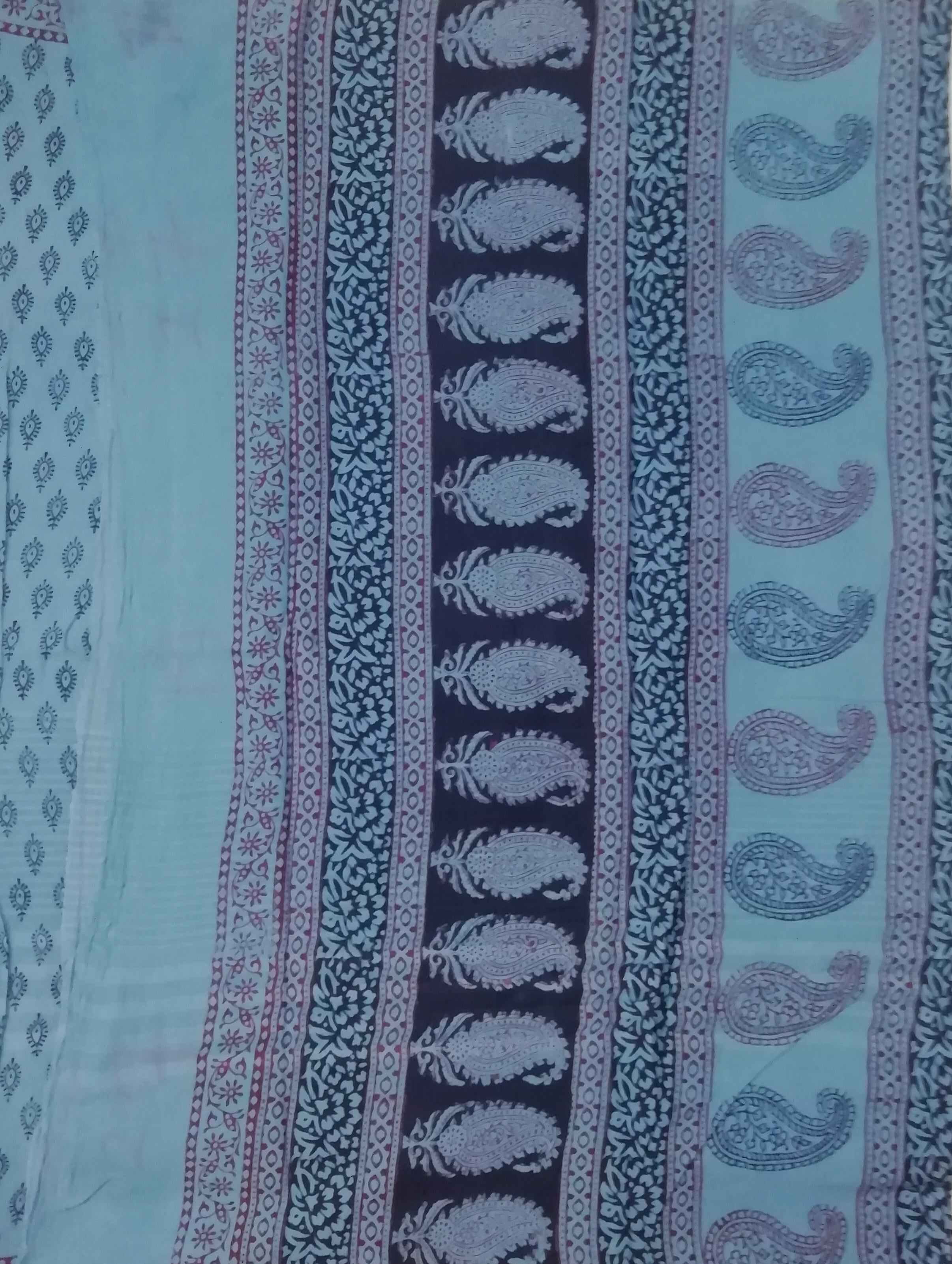 Baag/soft cotton 6 yards with zari