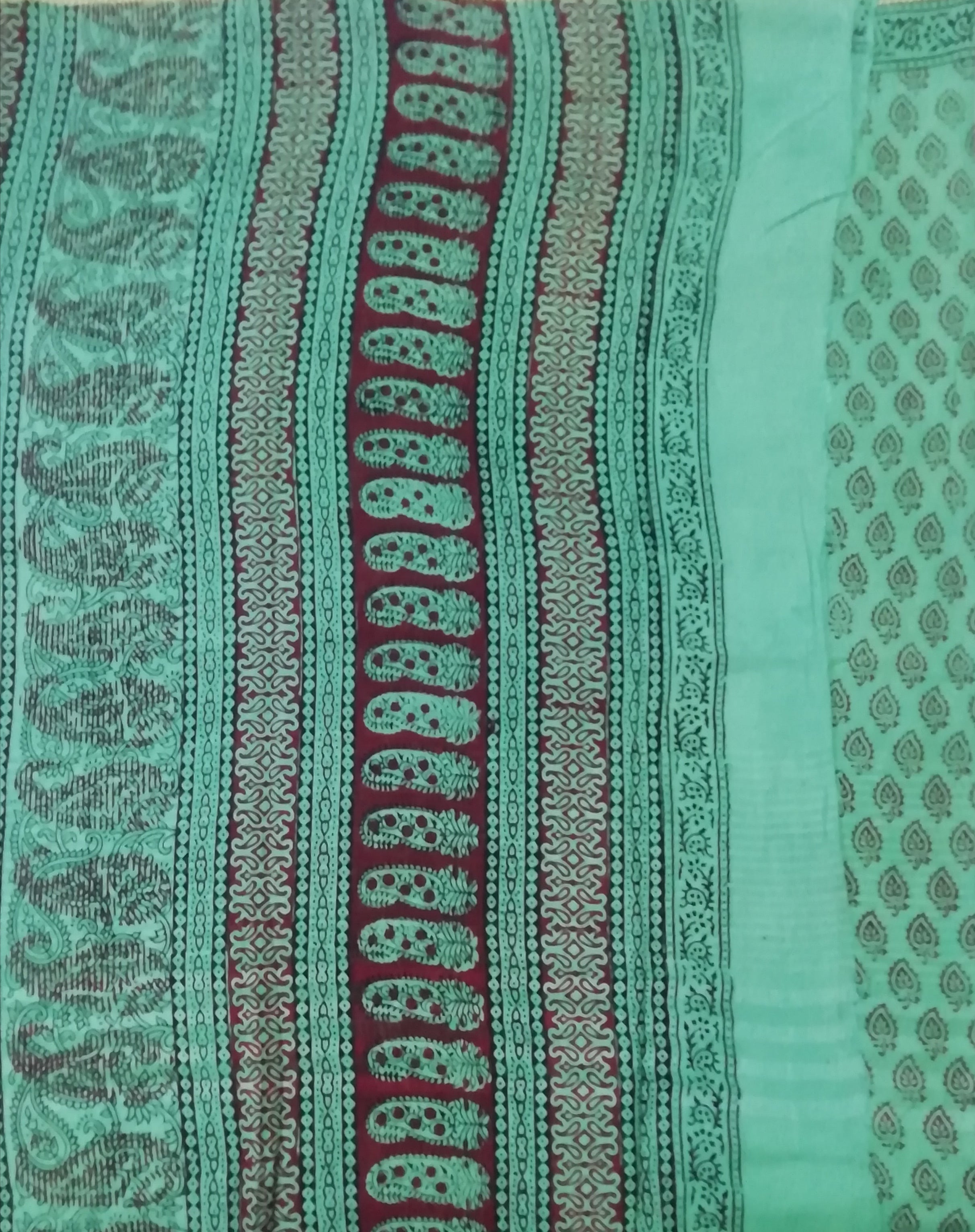 Baag/soft cotton 6 yards with zari