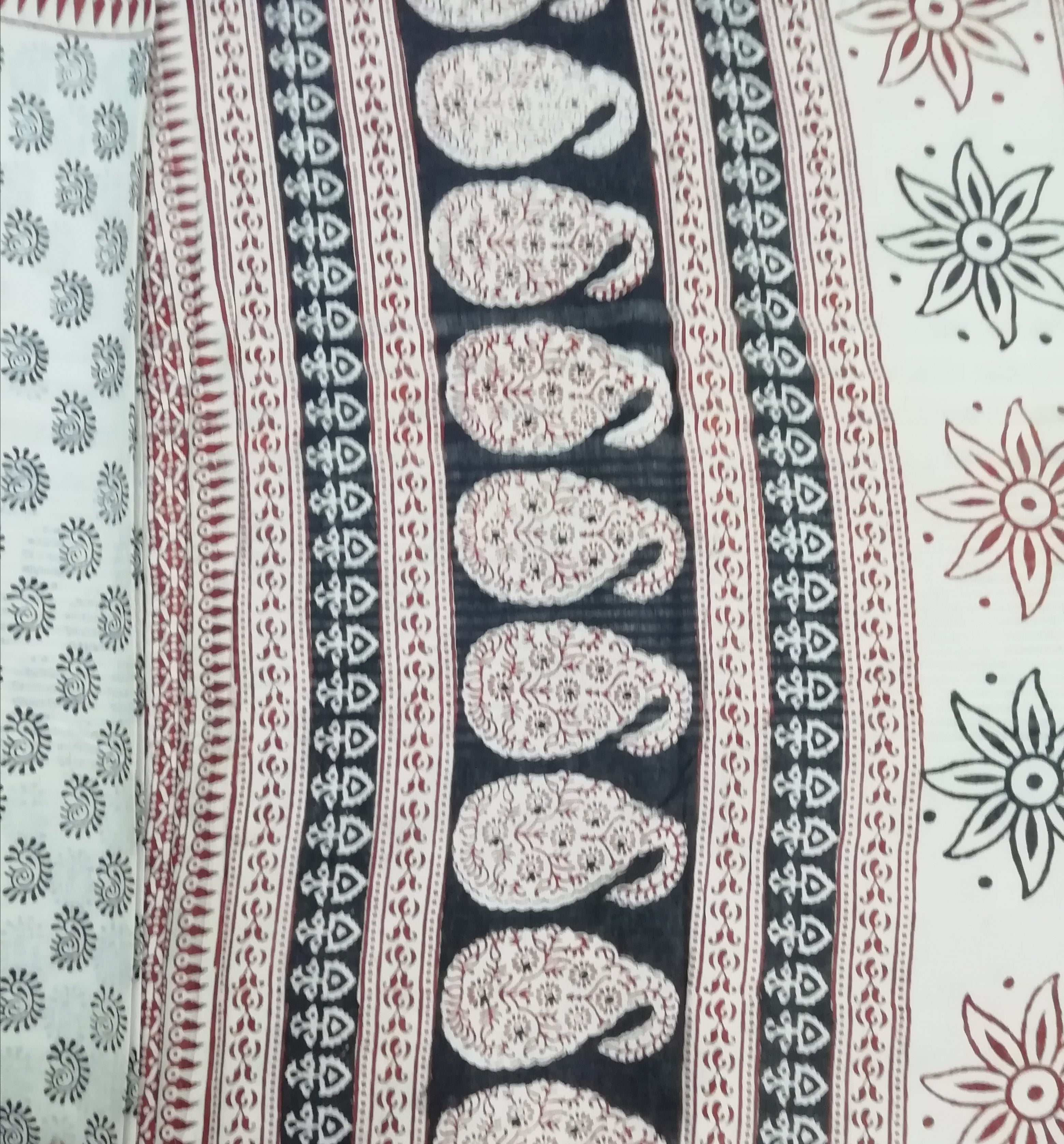 Baag/soft cotton 6 yards with zari