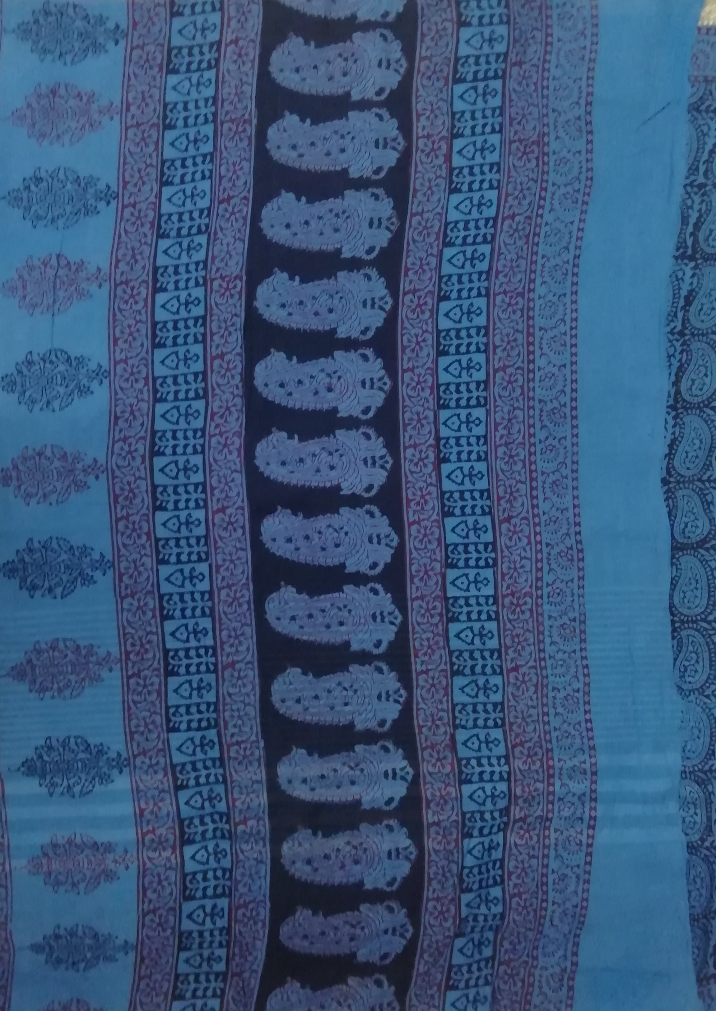 Baag/soft cotton 6 yards with zari