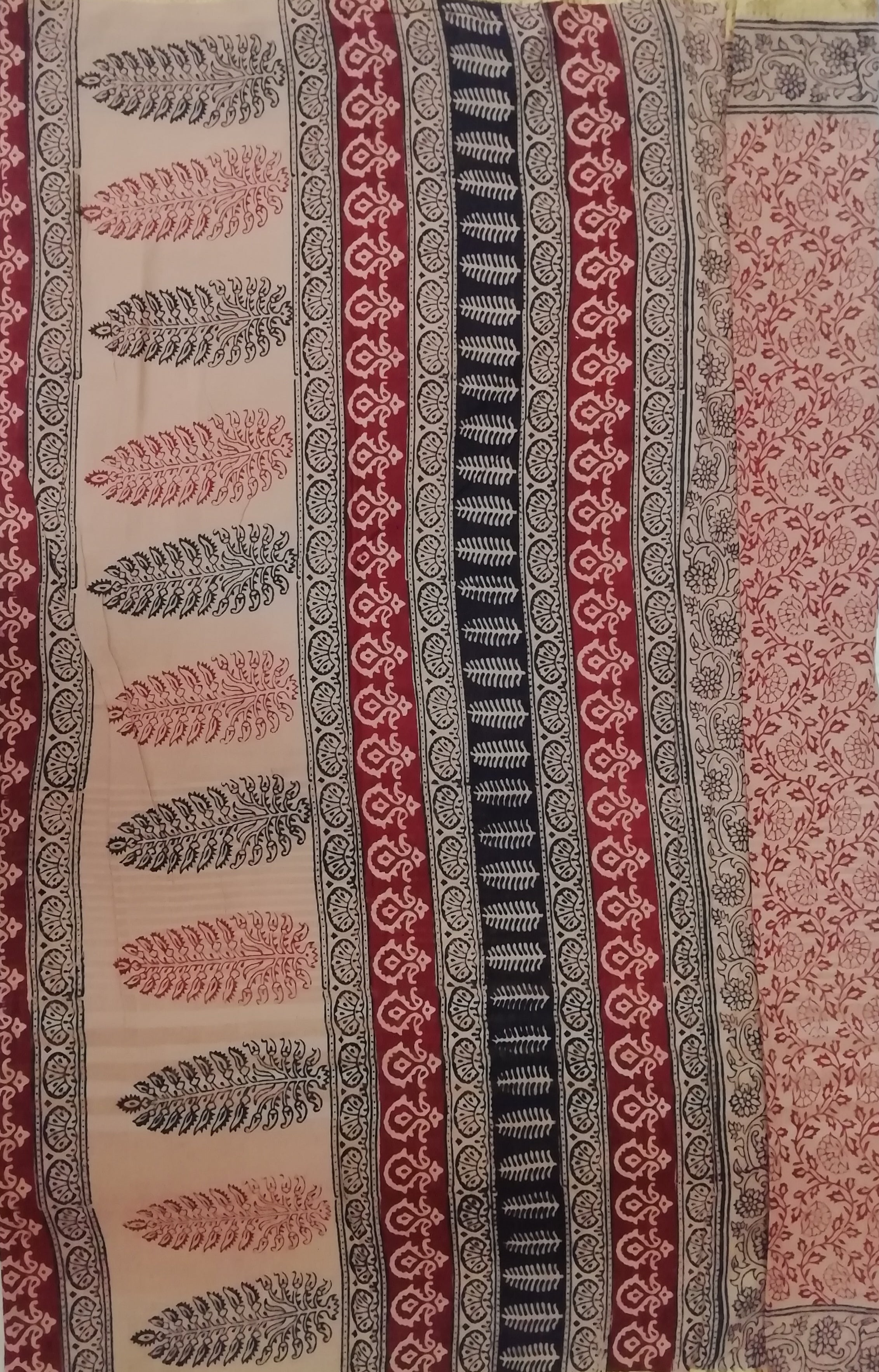Baag/soft cotton 6 yards with zari