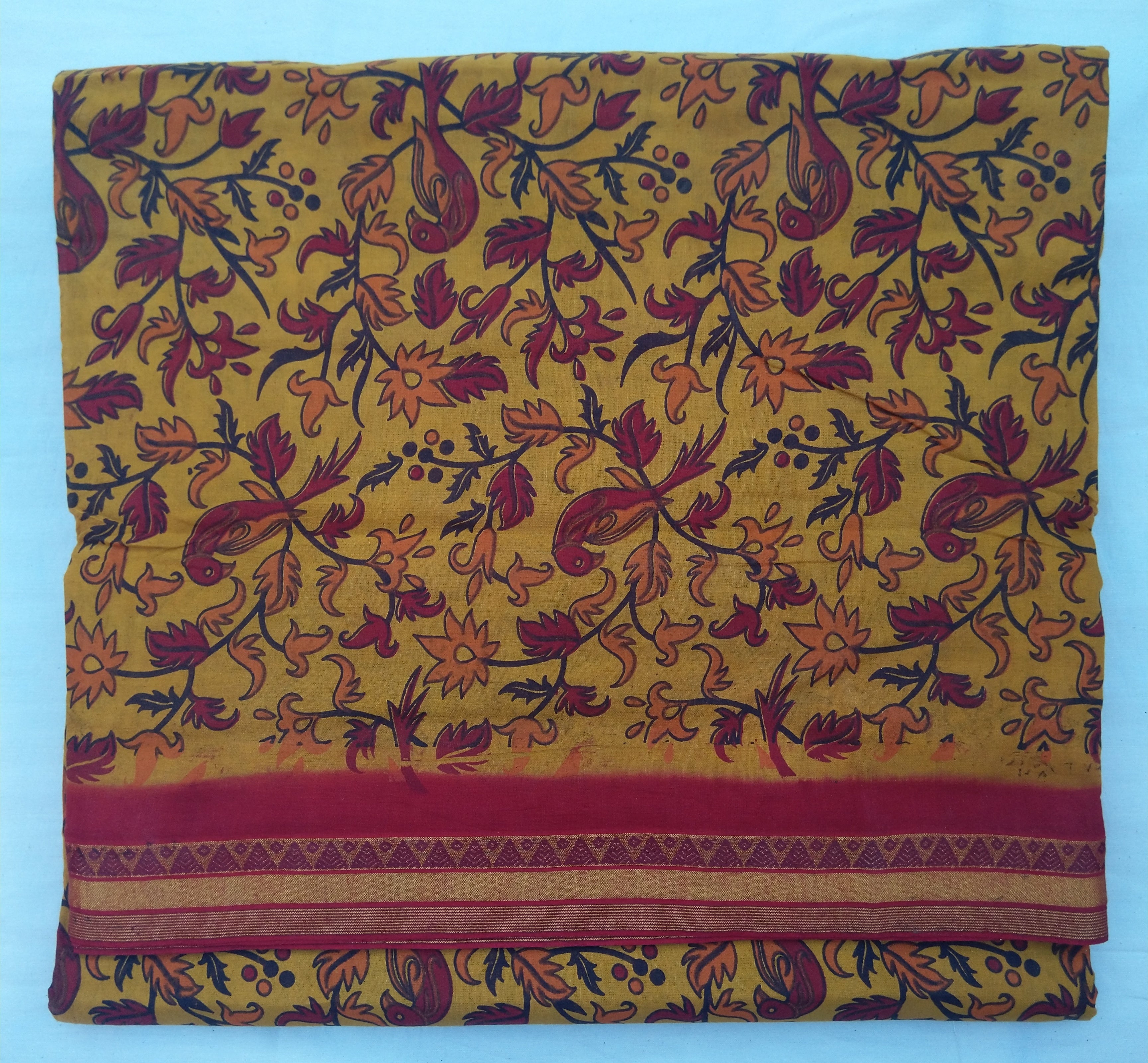 Colour Kalamkari Design- 10.5 yards