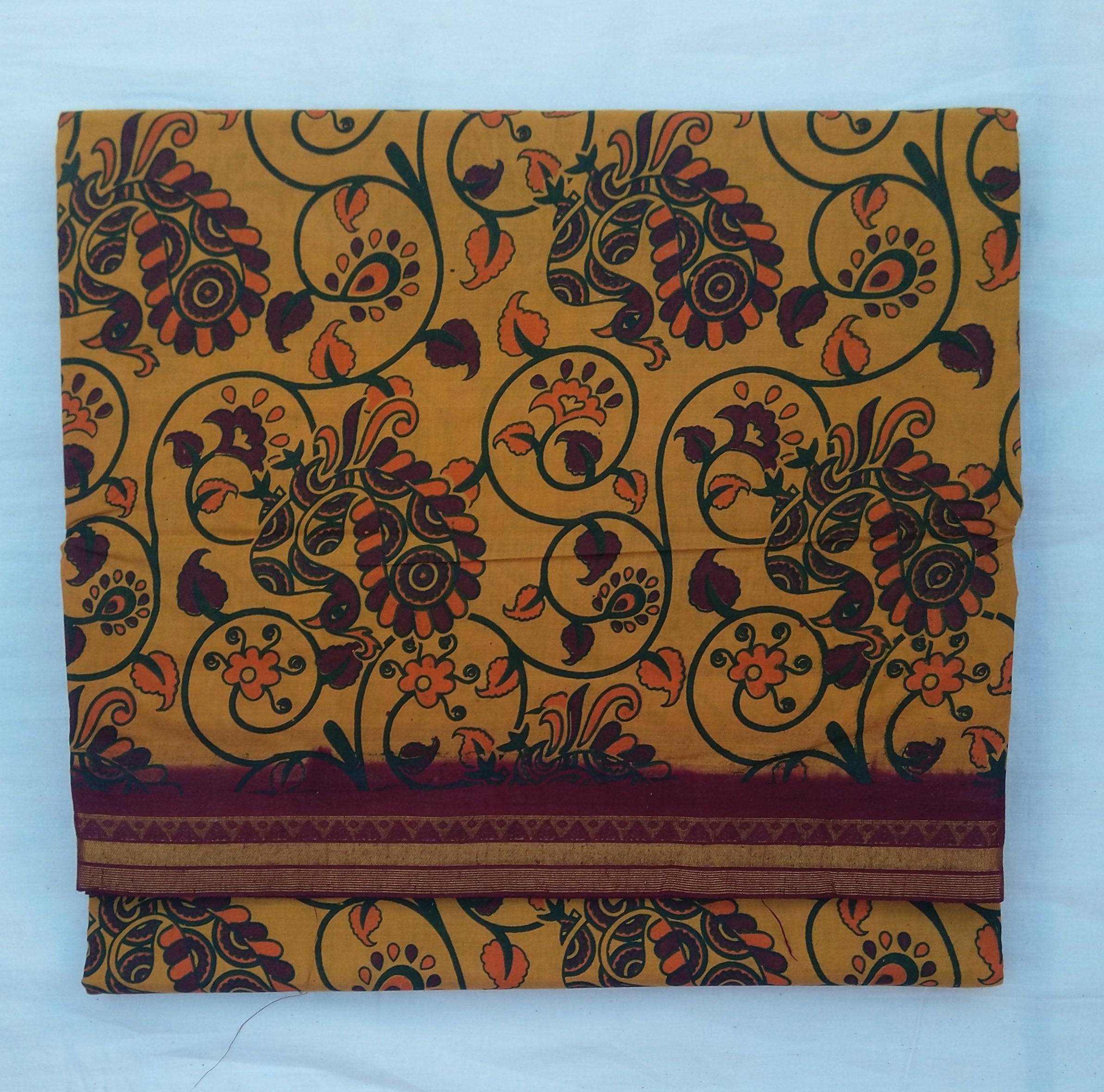 Colour Kalamkari Design- 10.5 yards