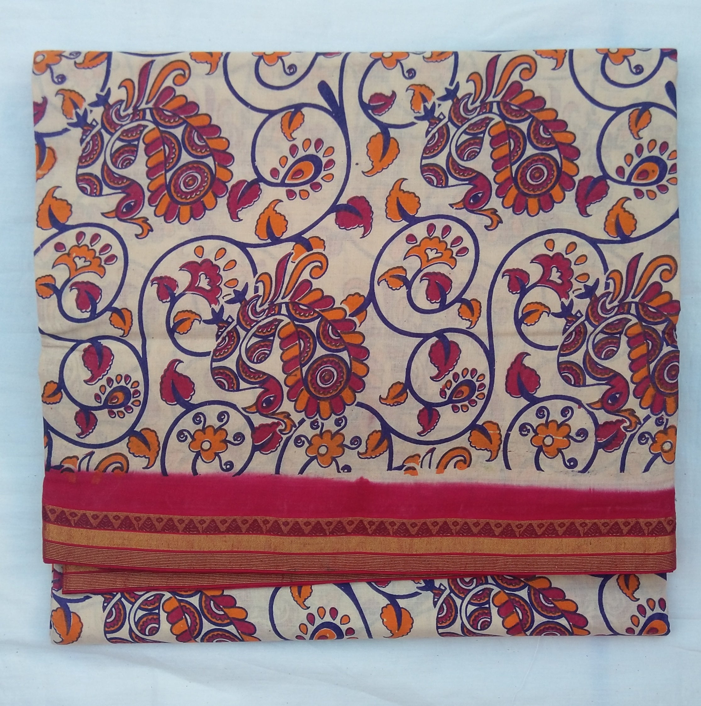 Colour Kalamkari Design- 10.5 yards