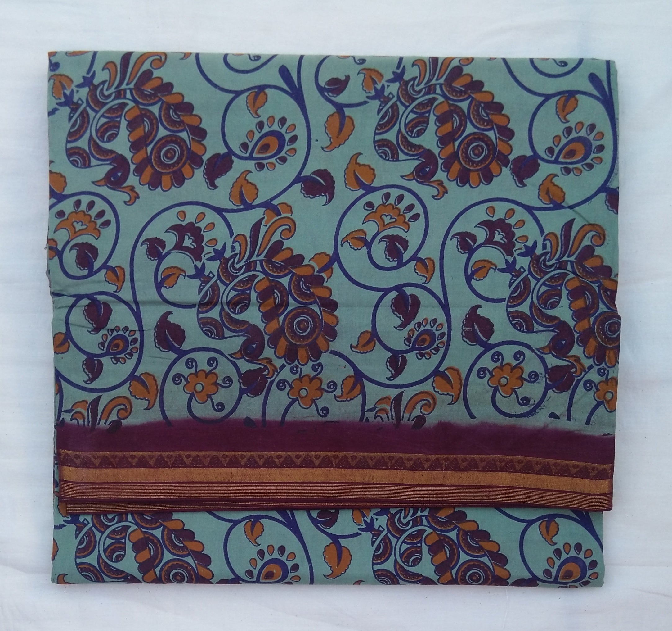 Colour Kalamkari Design- 10.5 yards