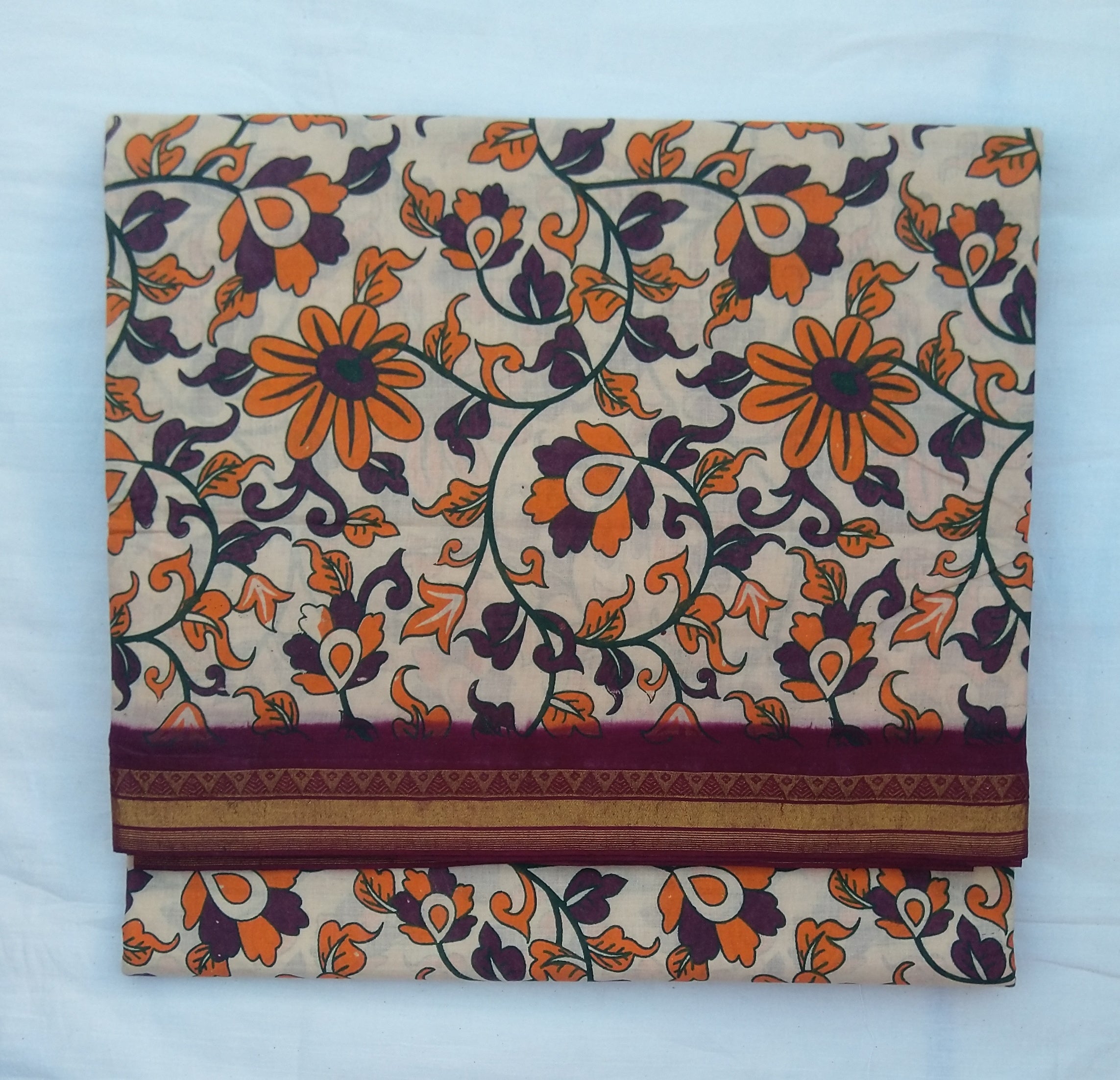 Colour Kalamkari Design- 10.5 yards