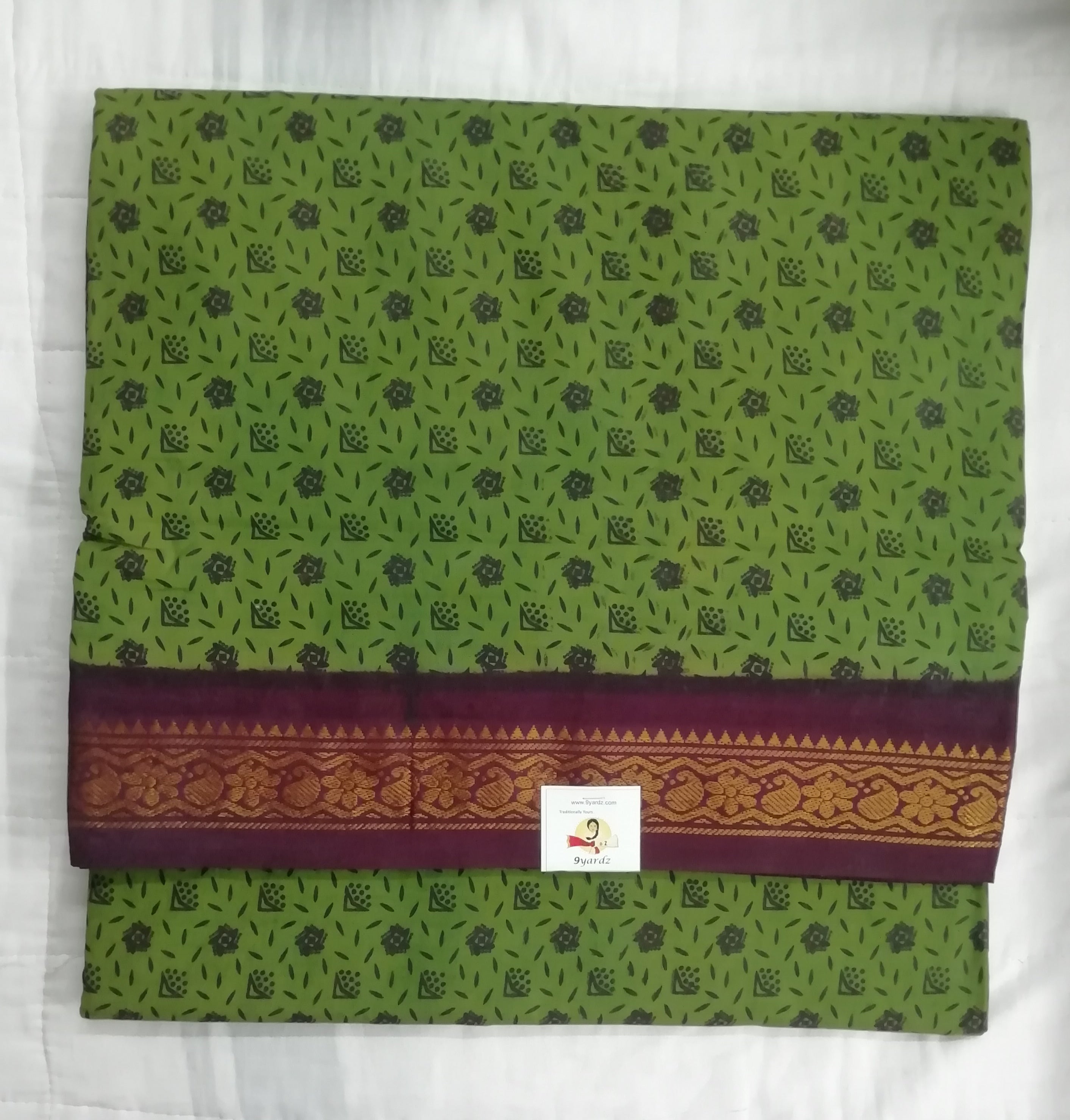 Sungudi cotton 10.5 yards madisar
