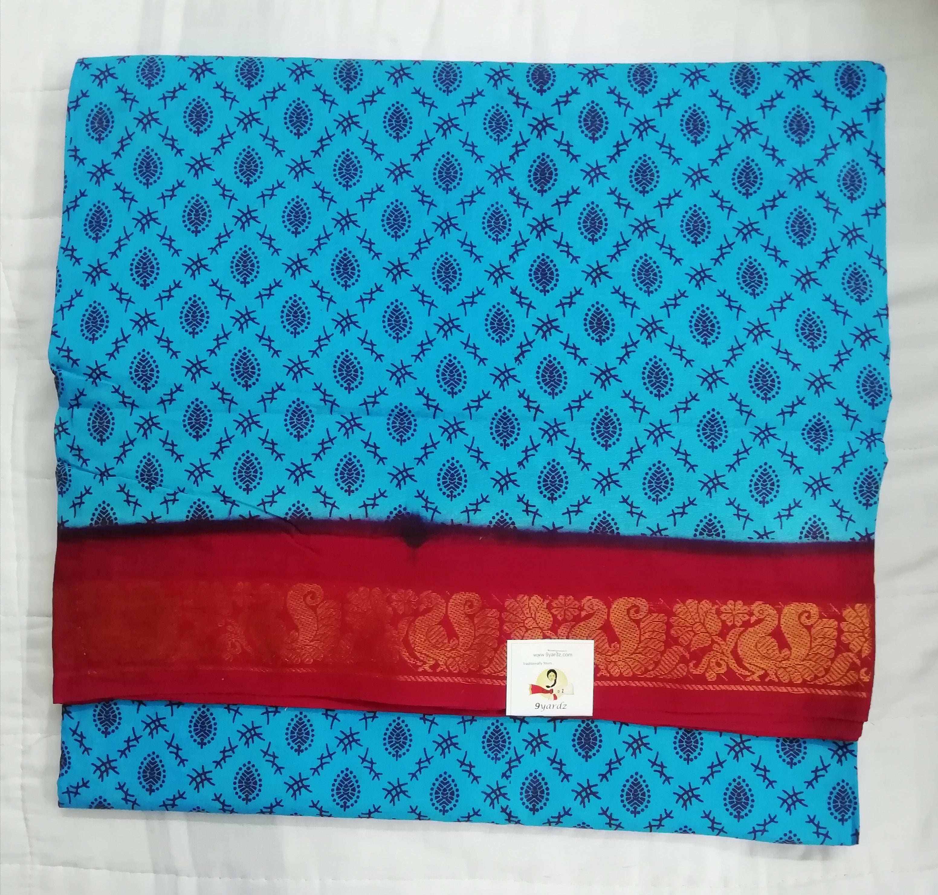 Sungudi cotton 10.5 yards madisar
