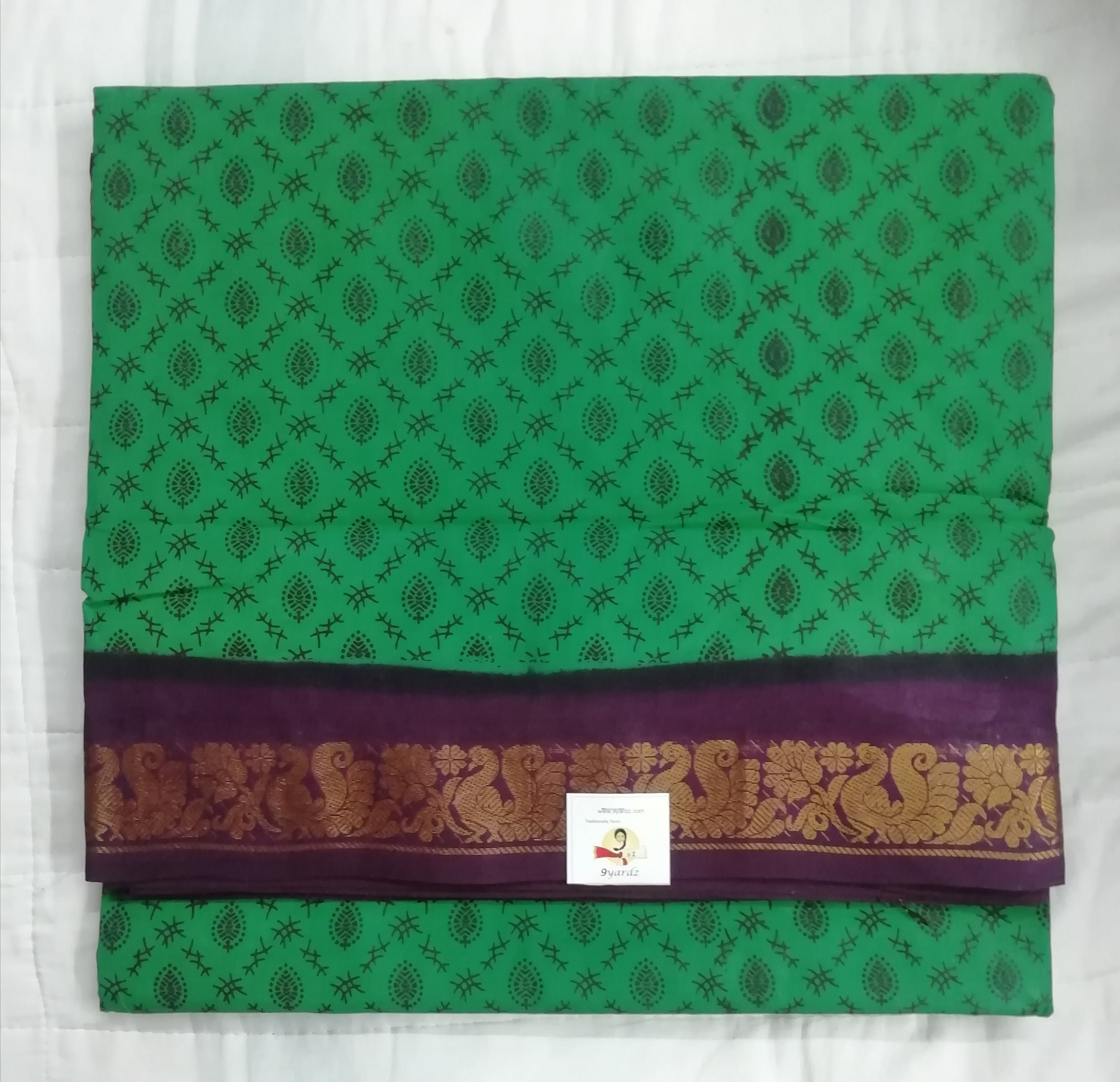 Sungudi cotton 10.5 yards madisar