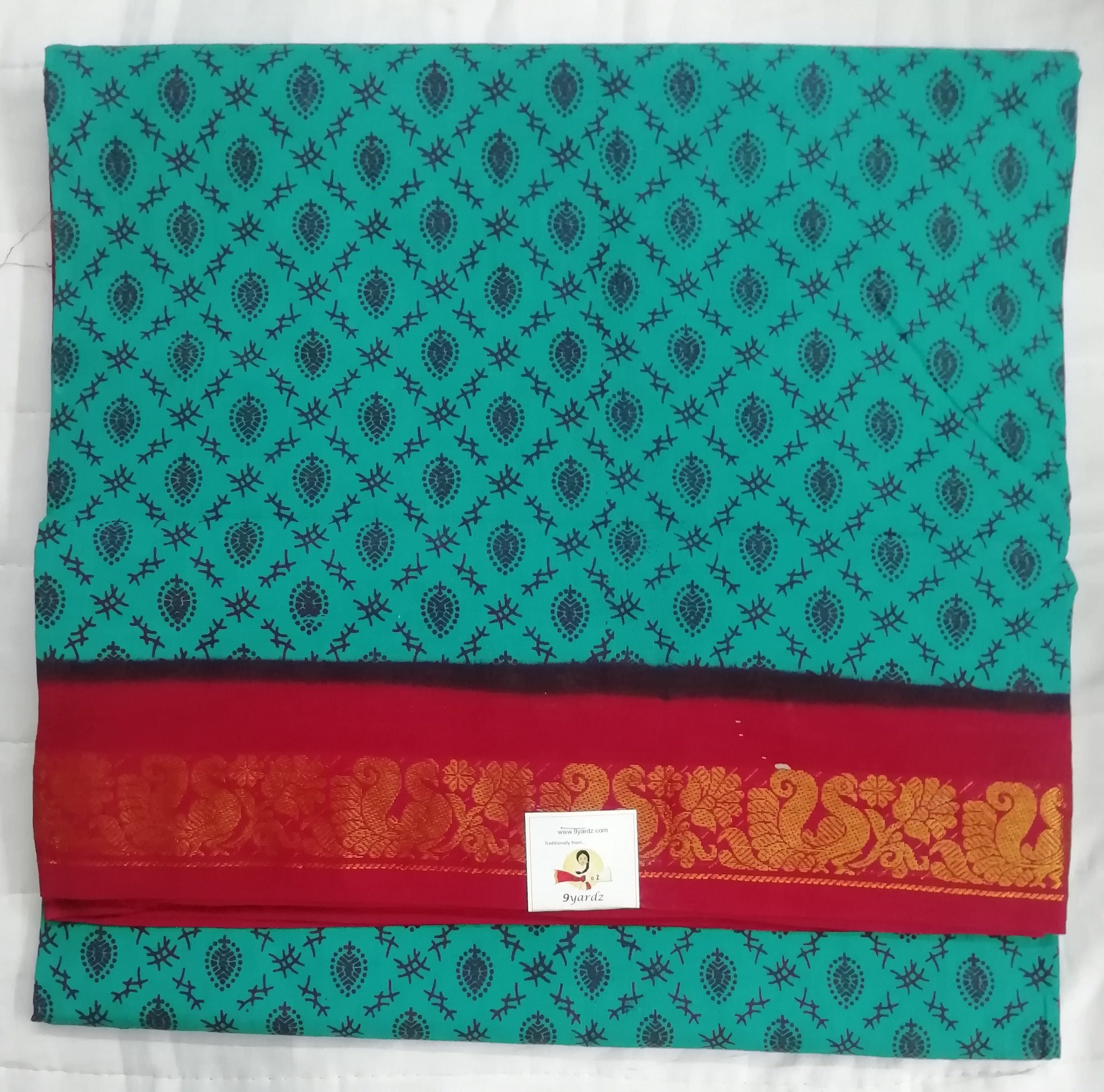 Sungudi cotton 10.5 yards madisar