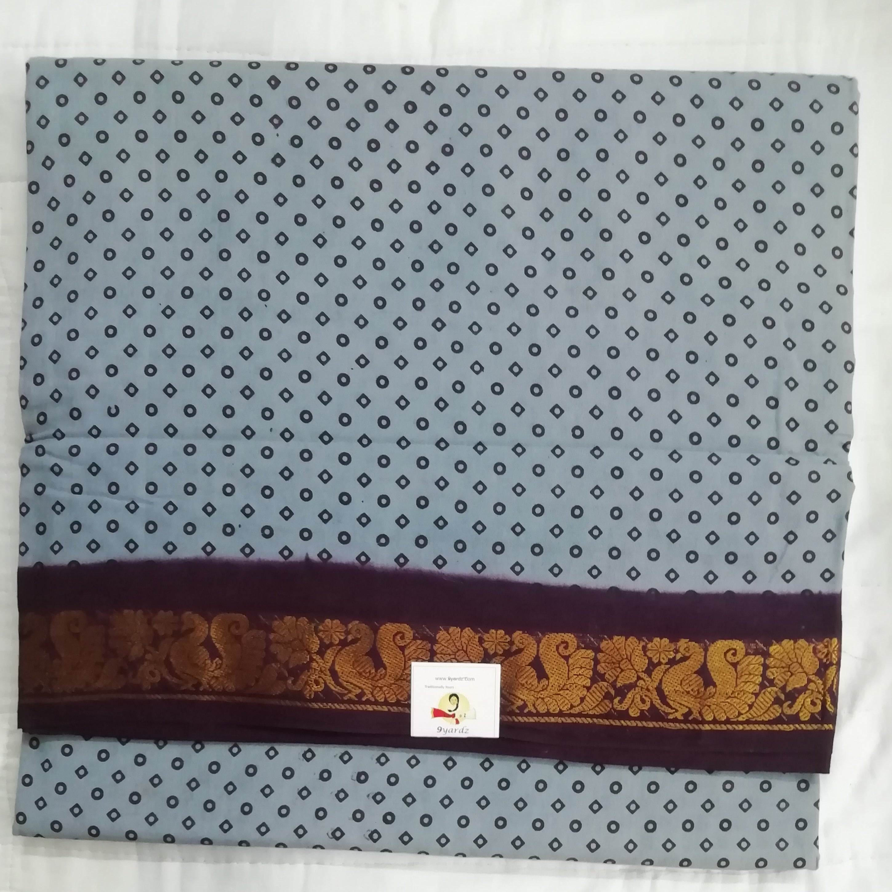 Sungudi cotton 10.5 yards madisar