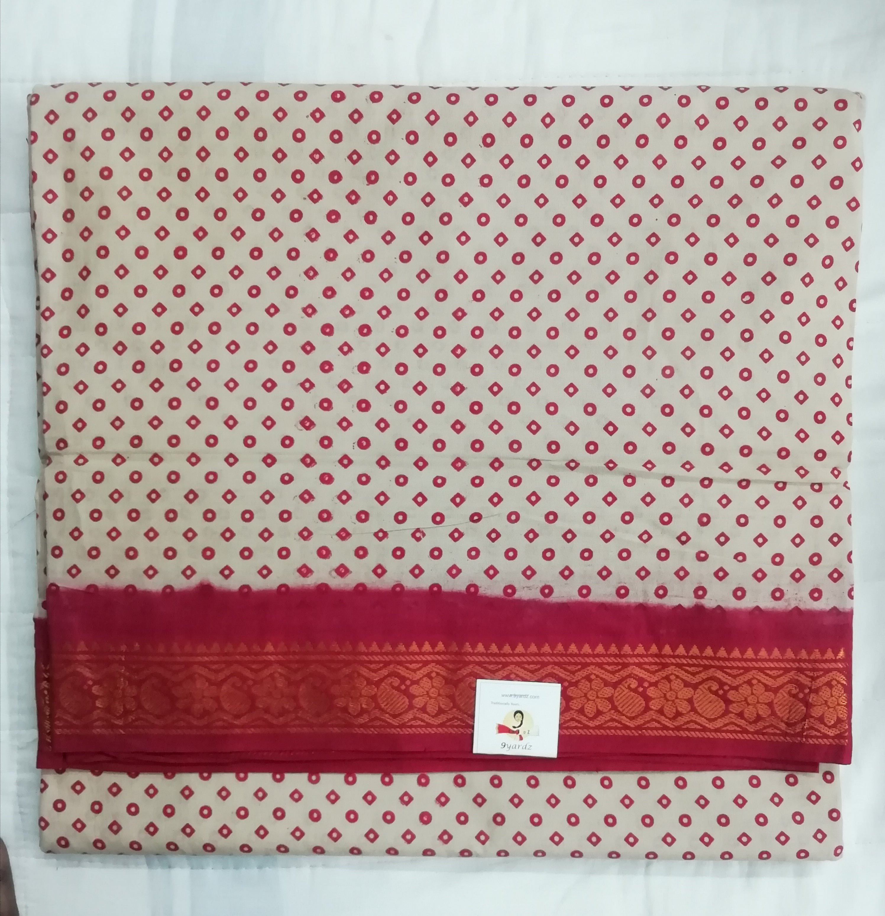 Sungudi cotton 10.5 yards madisar