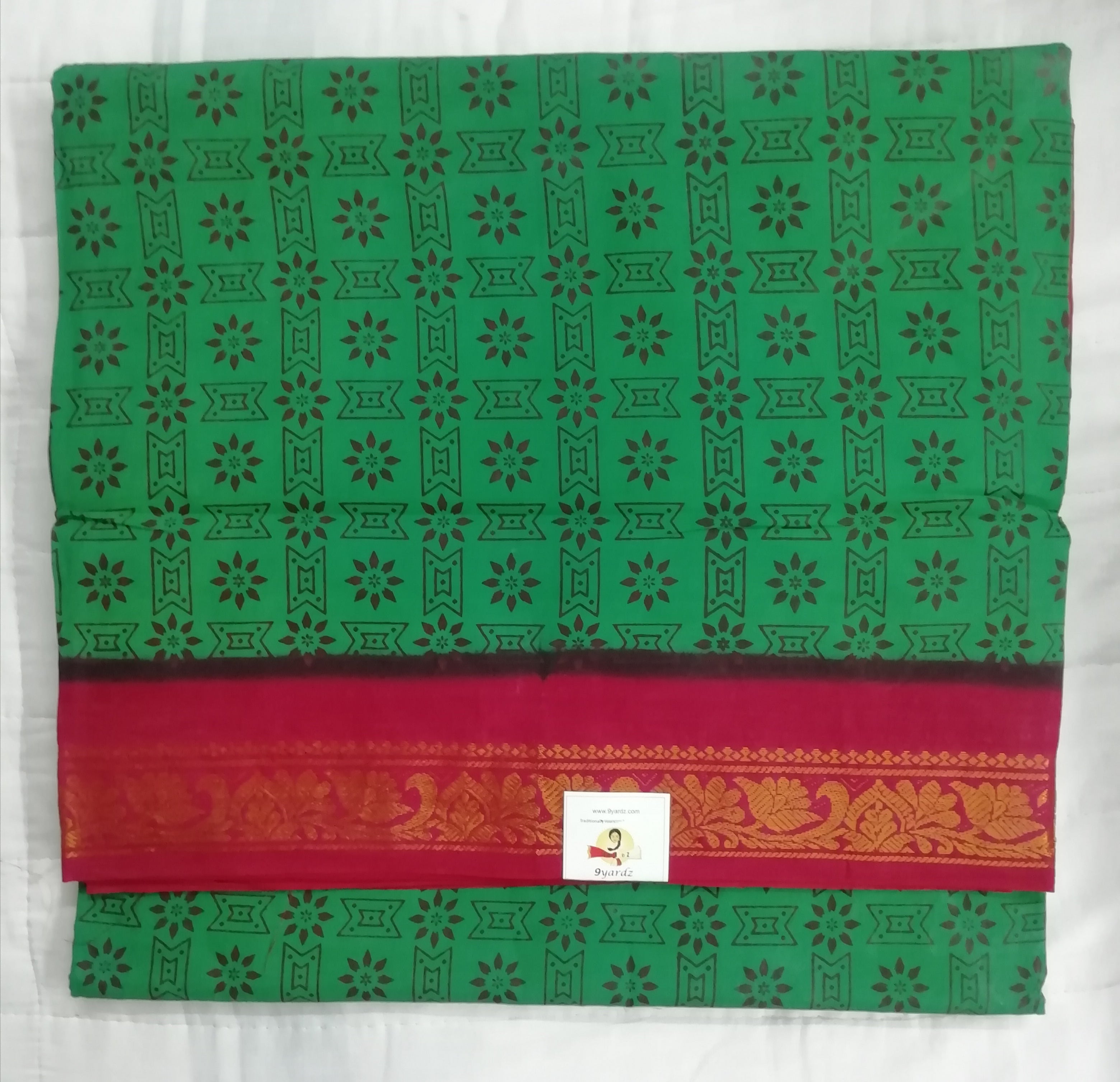 Sungudi cotton 10.5 yards madisar