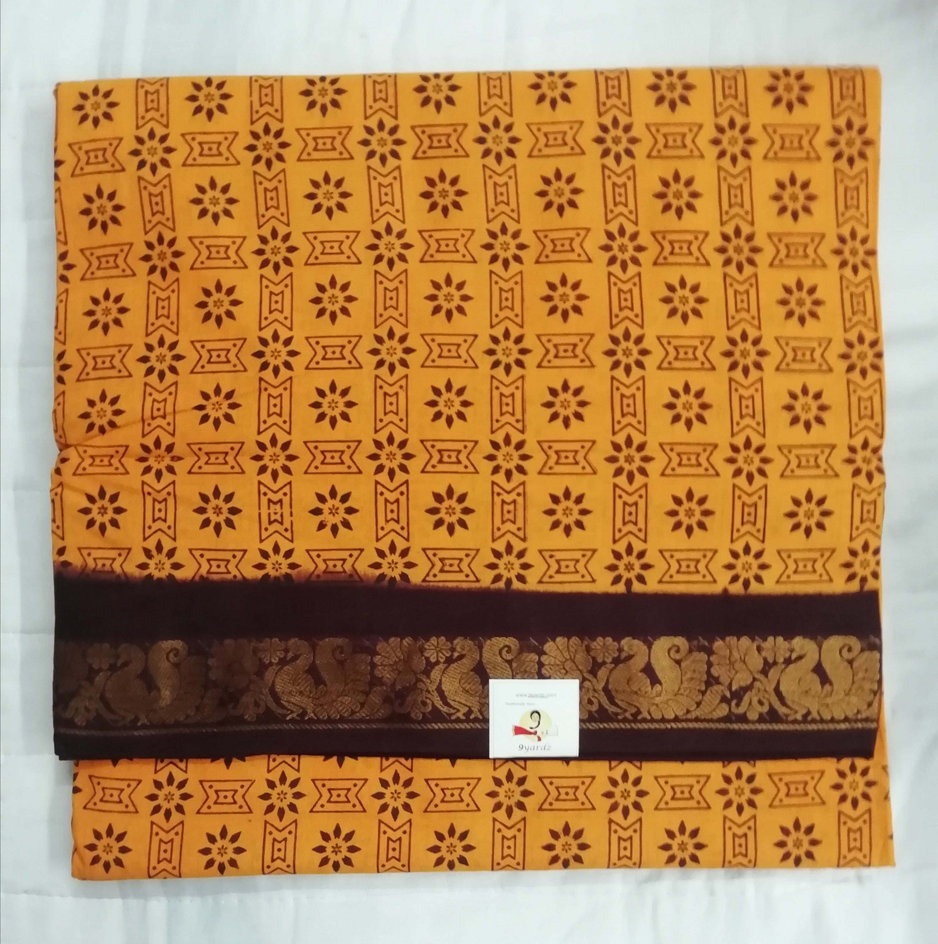 Sungudi cotton 10.5 yards madisar