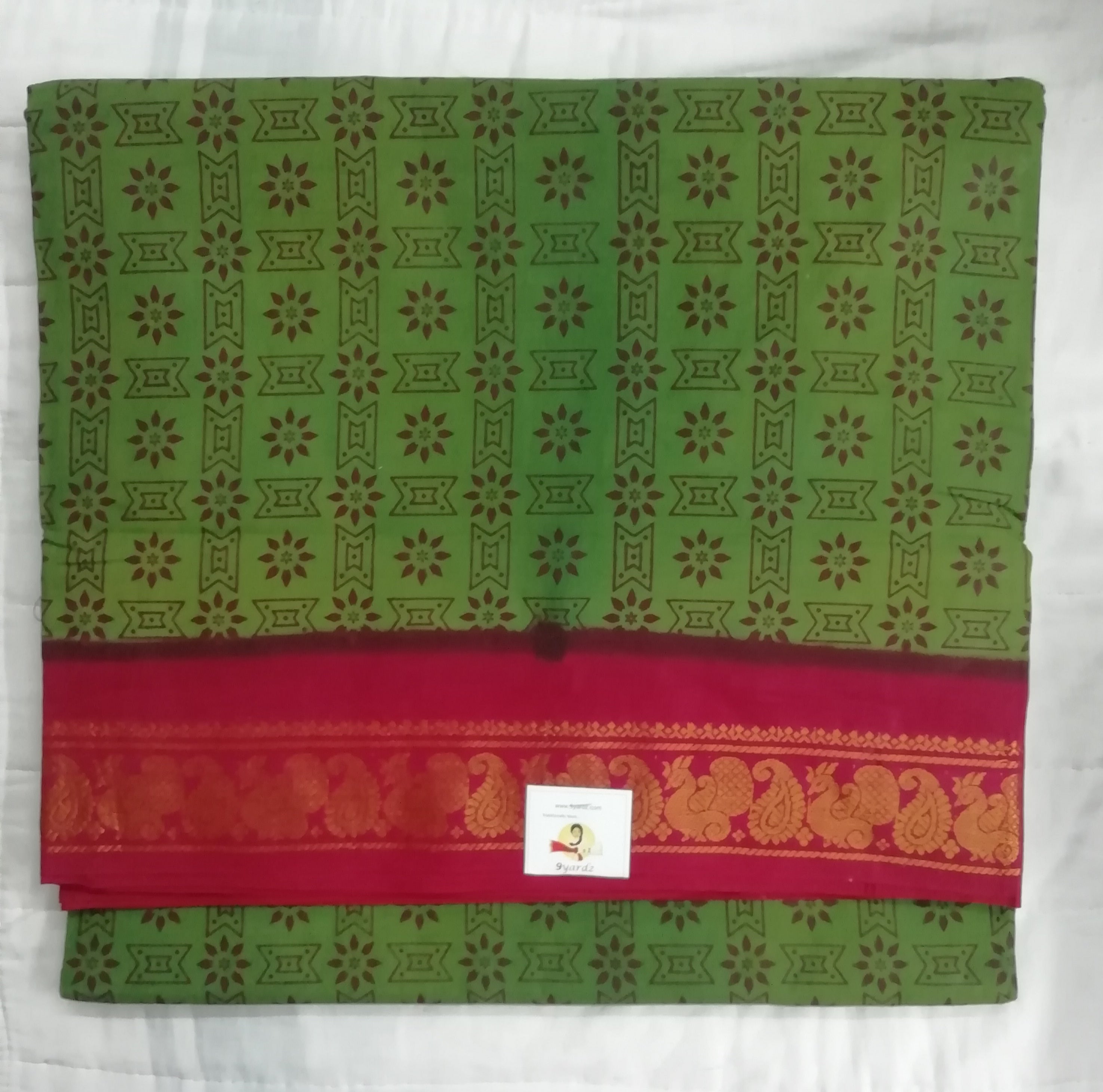 Sungudi cotton 10.5 yards madisar