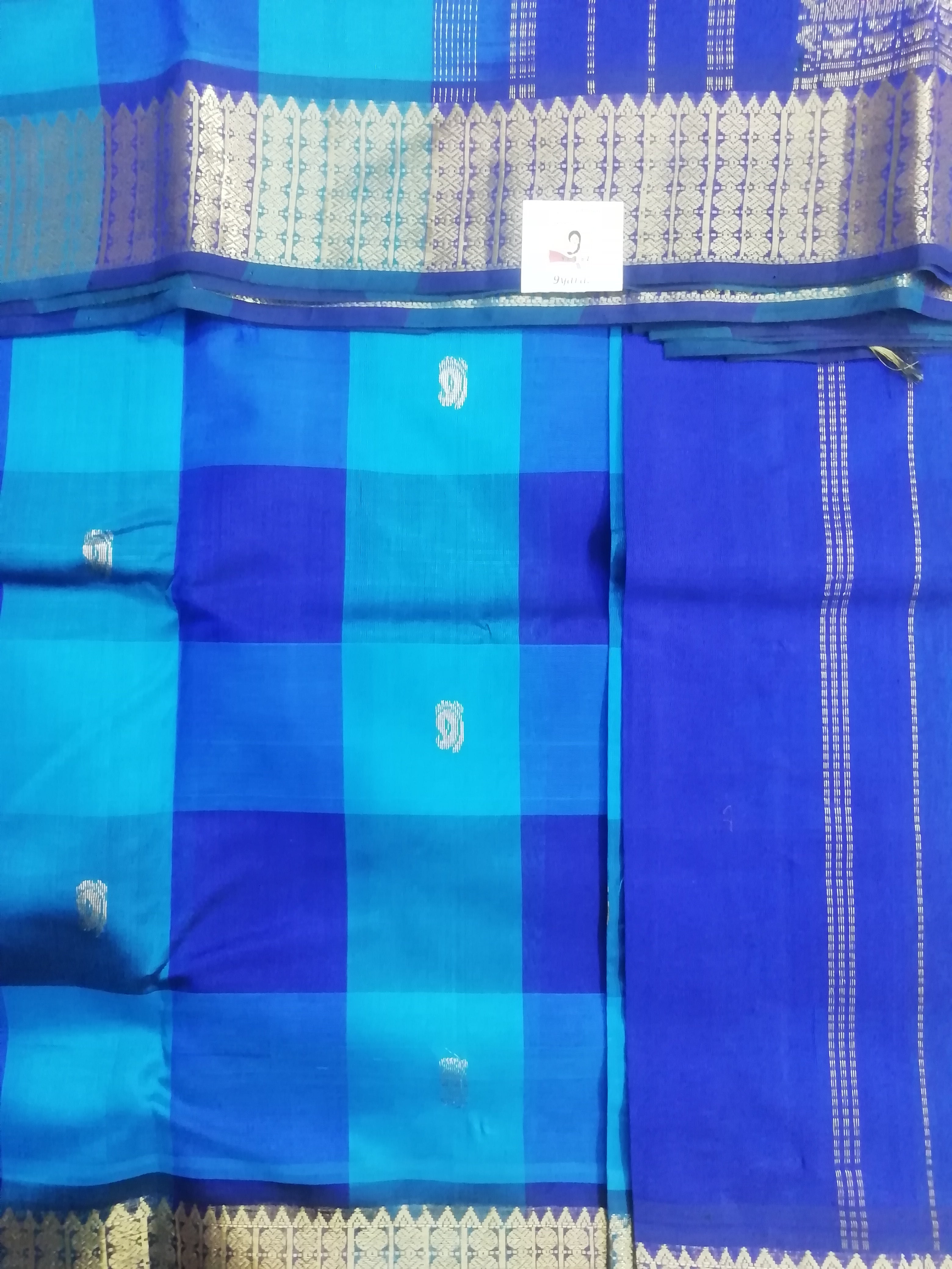 Pure silk cotton, pazhum pazhamum kattam-10 yards madisar