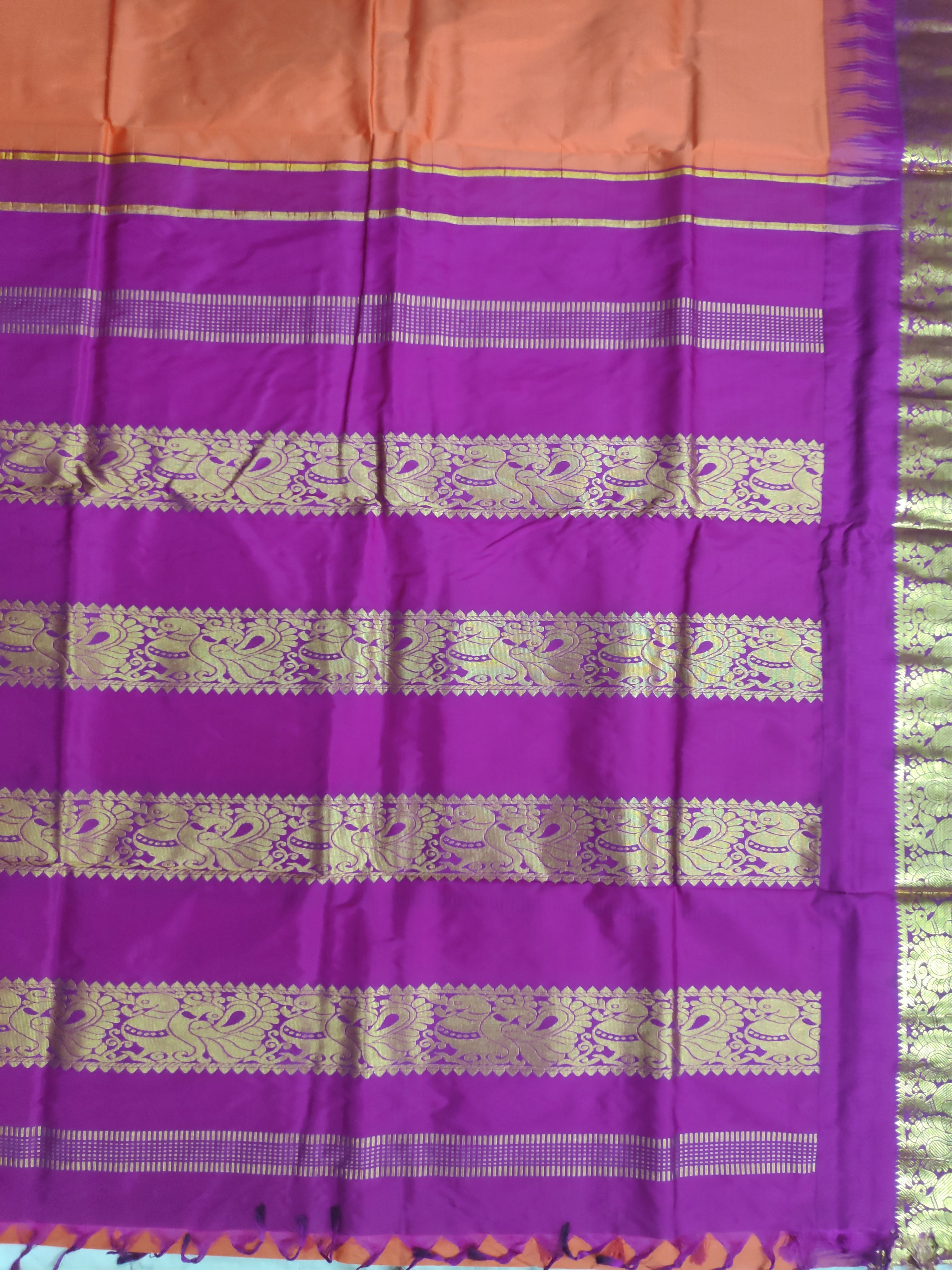Pure silk 9.5yardz  madisar