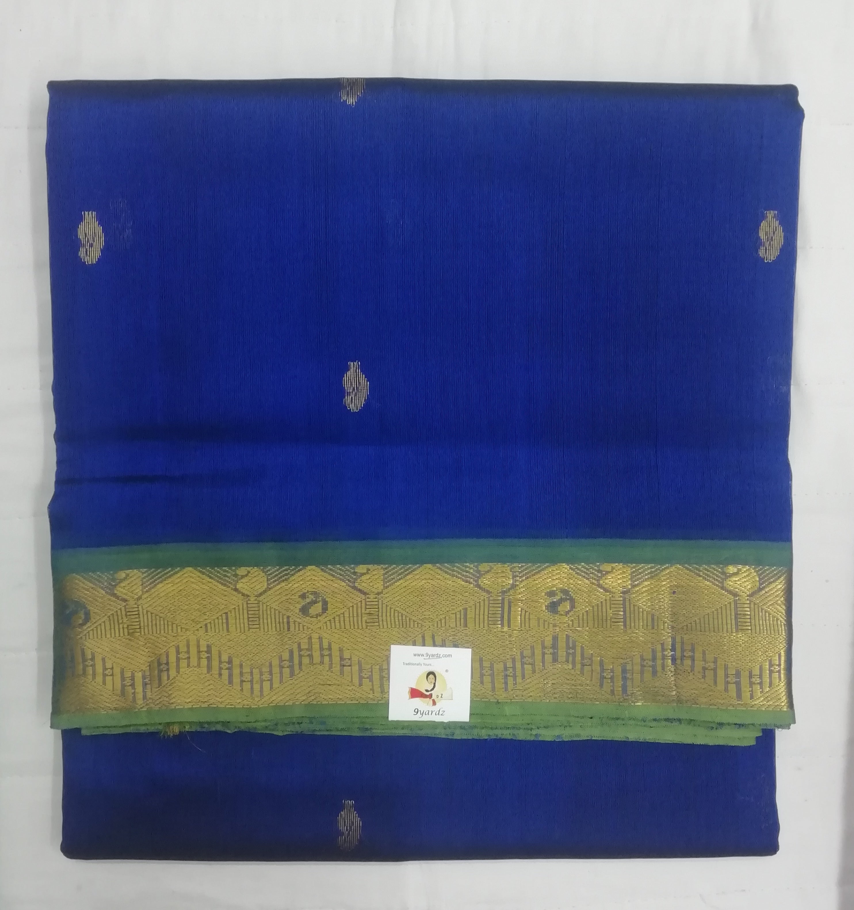 Pure silk cotton with butta -10 yards madisar