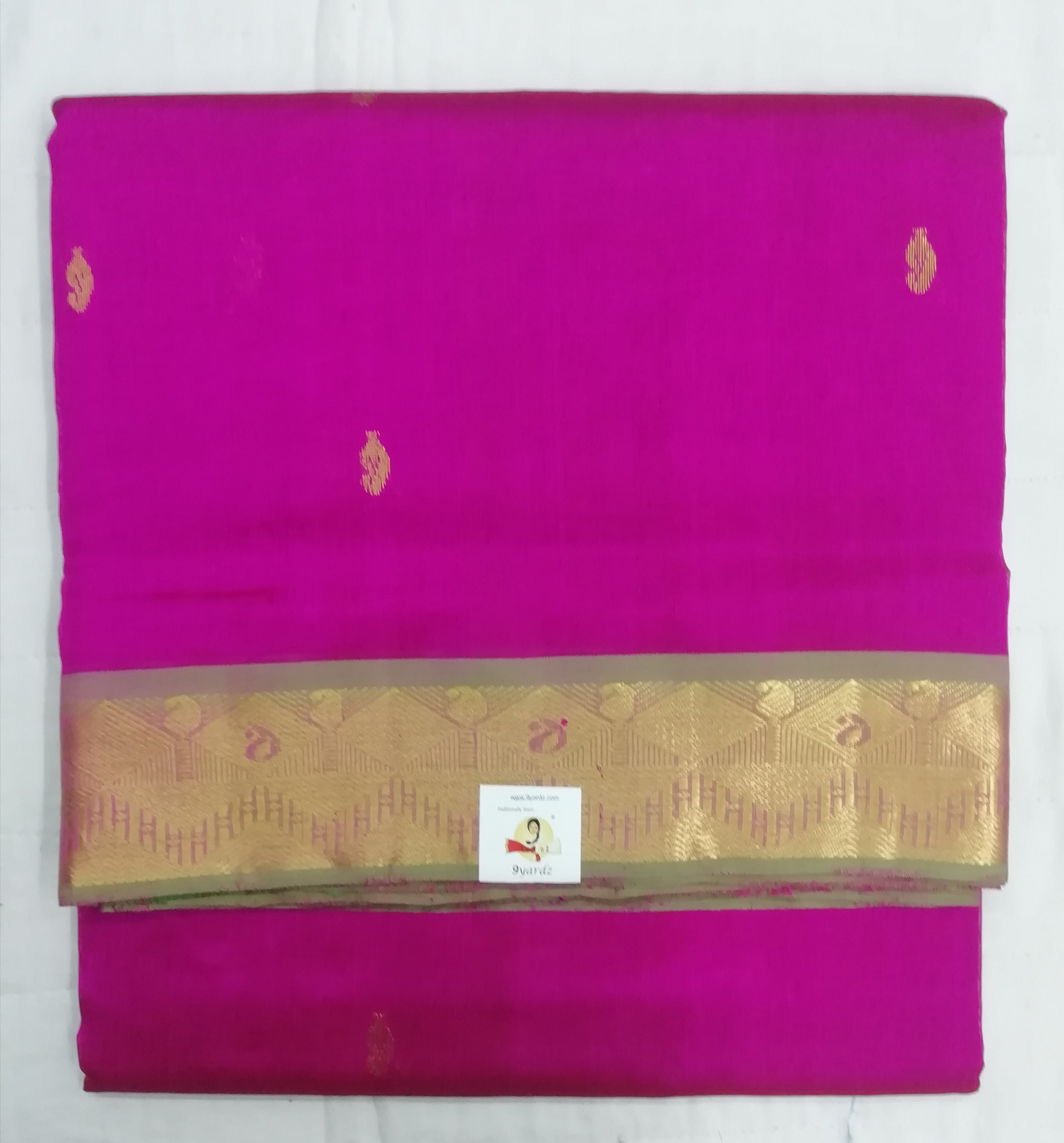 Pure silk cotton with butta -10 yards madisar