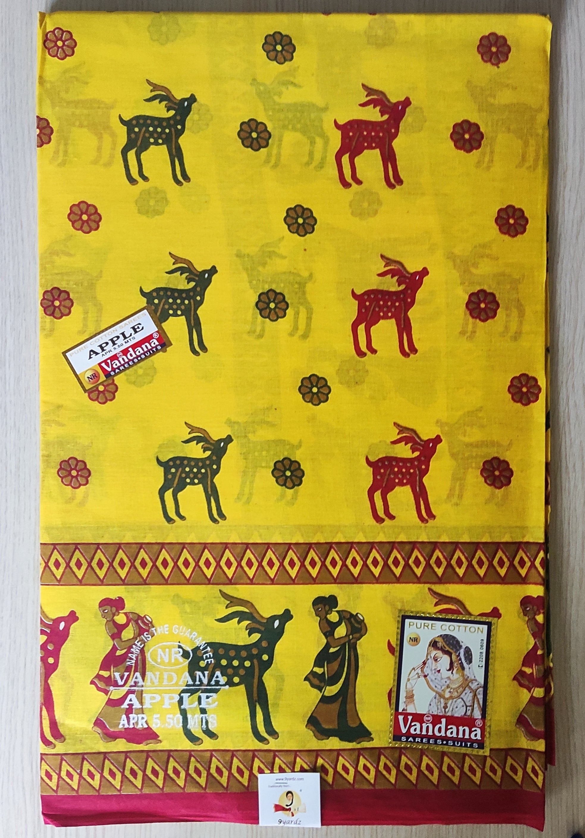 Cotton printed saree