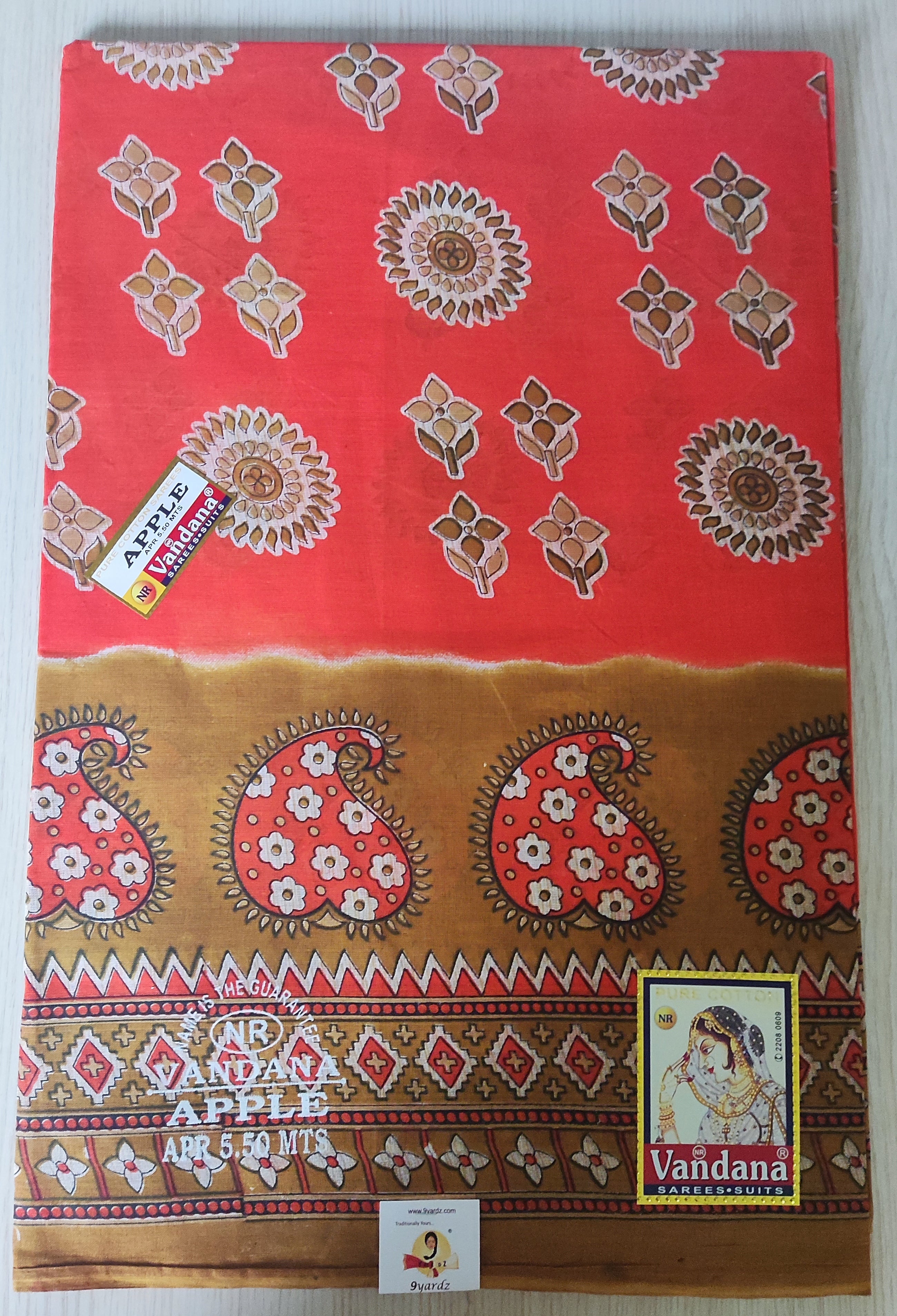 Cotton printed saree
