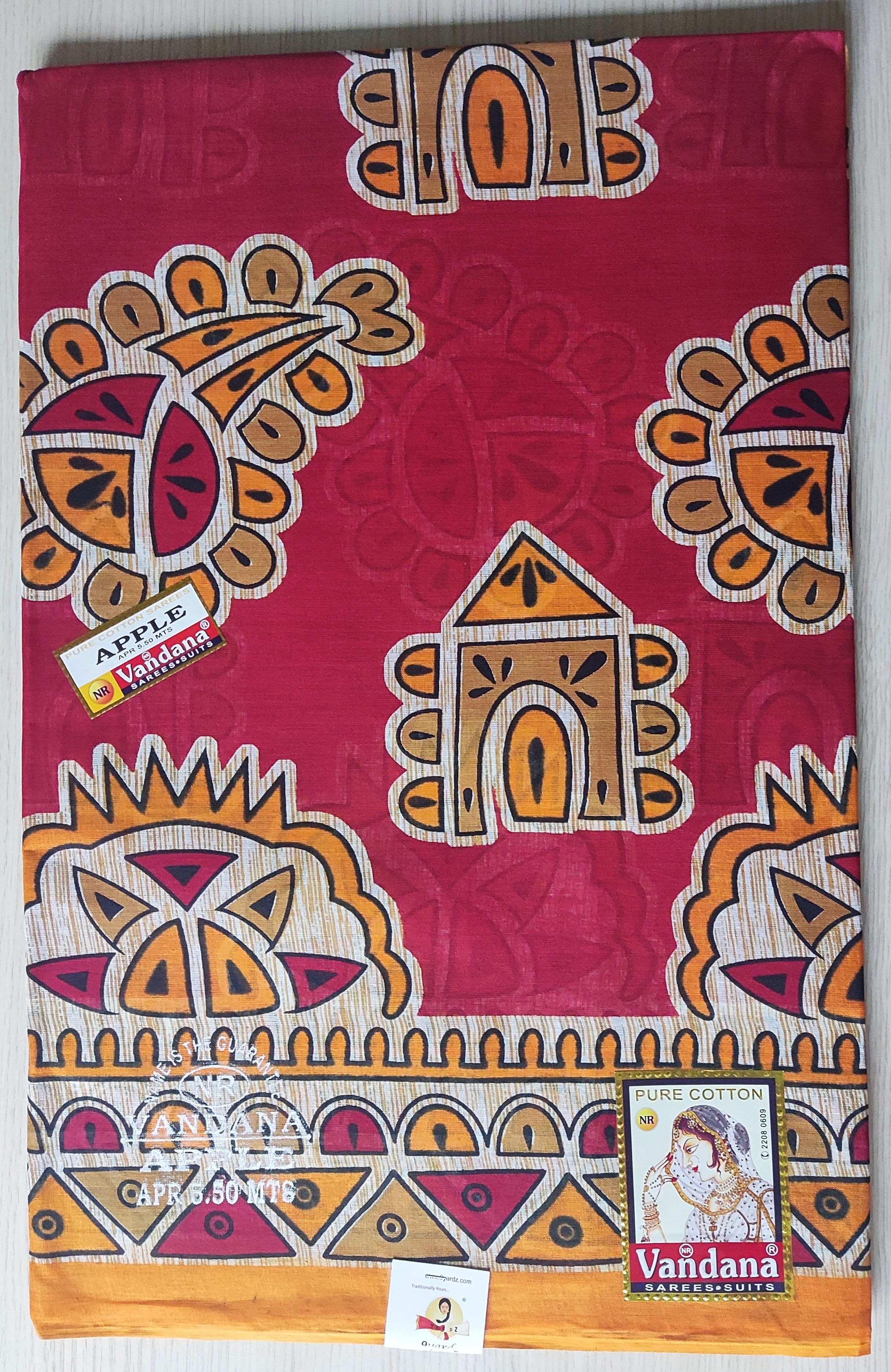 Cotton printed saree