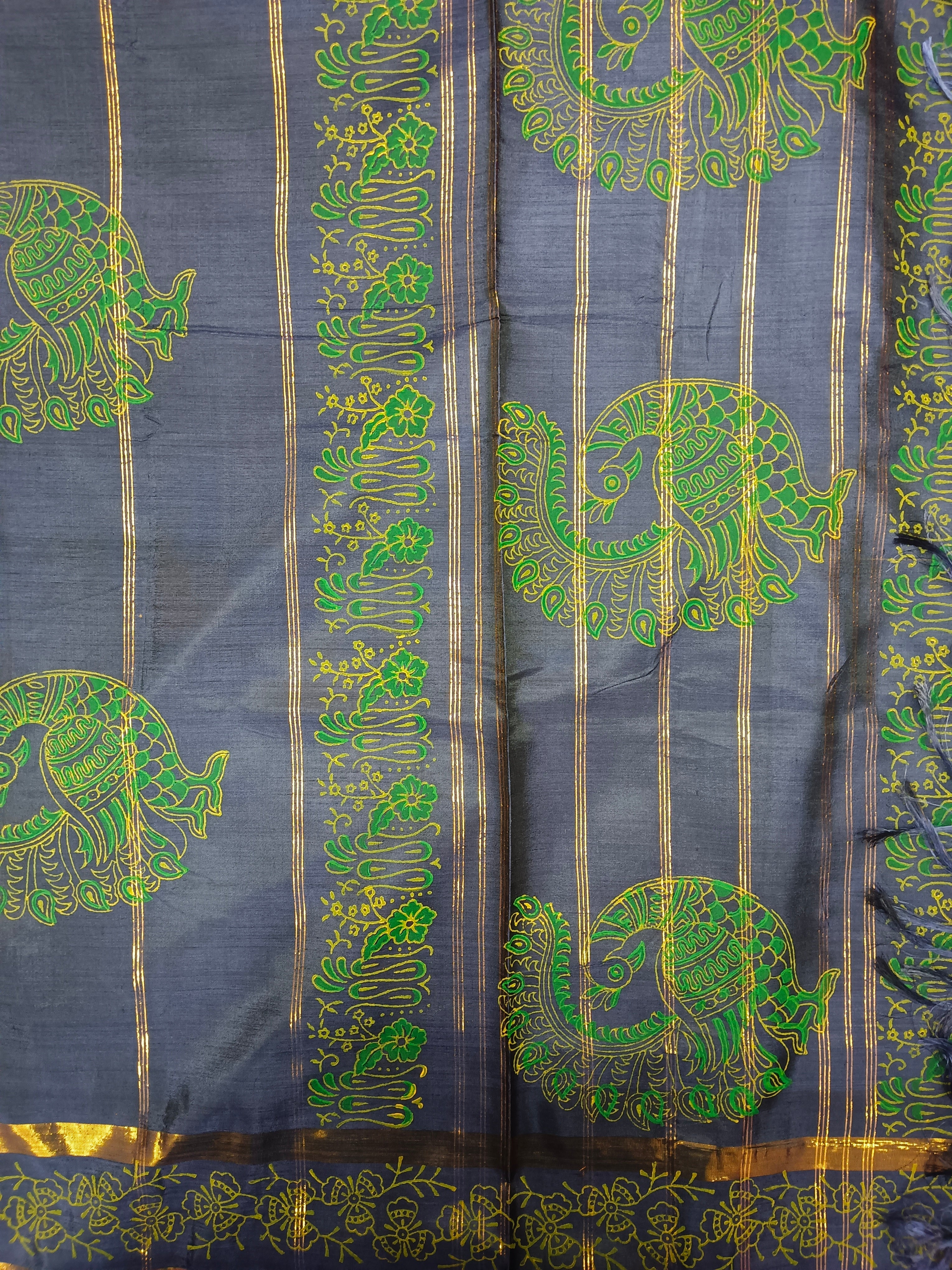 Chinallampattu printed madisar 10yardz