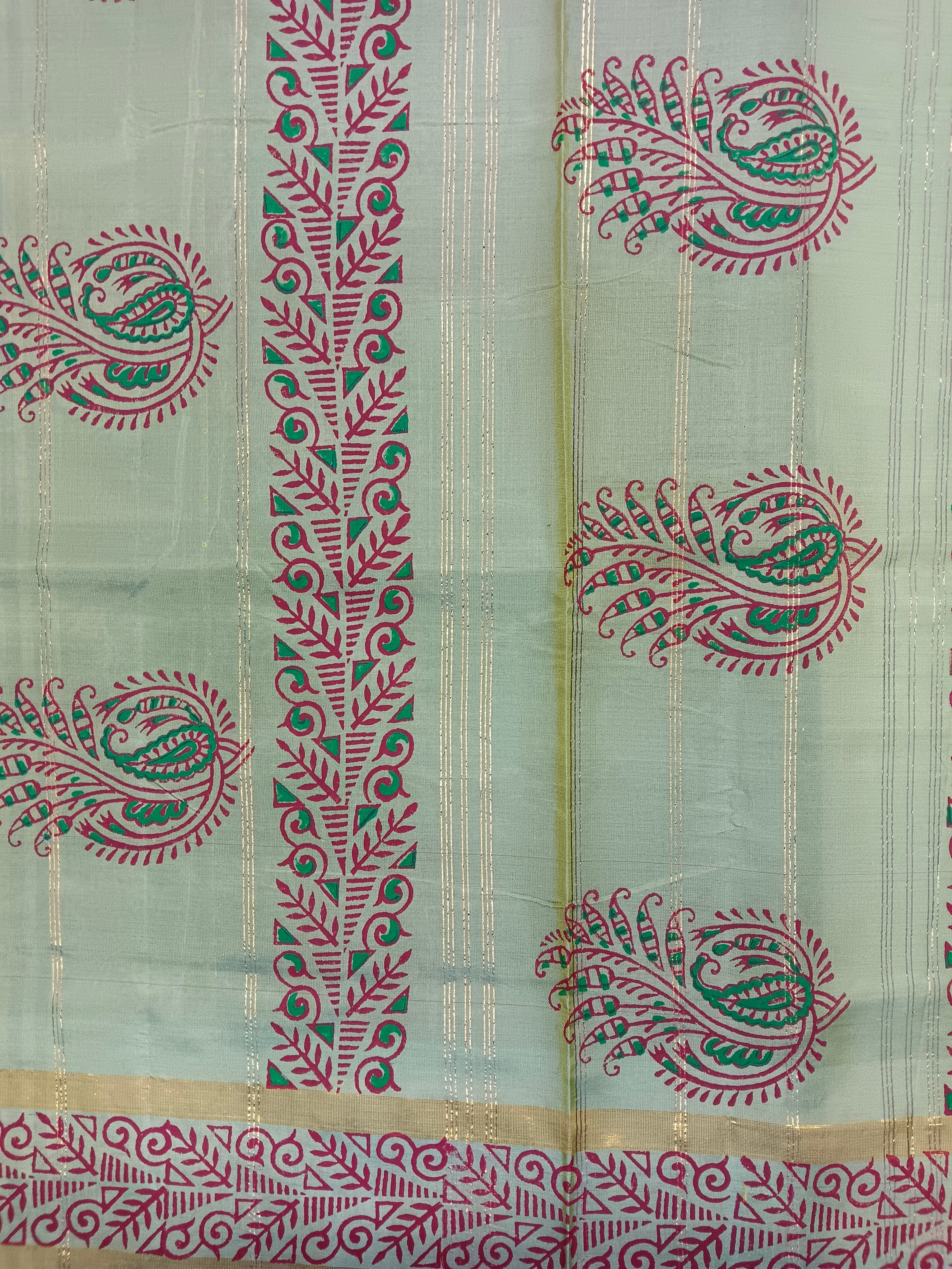 Chinallampattu printed madisar 10yardz