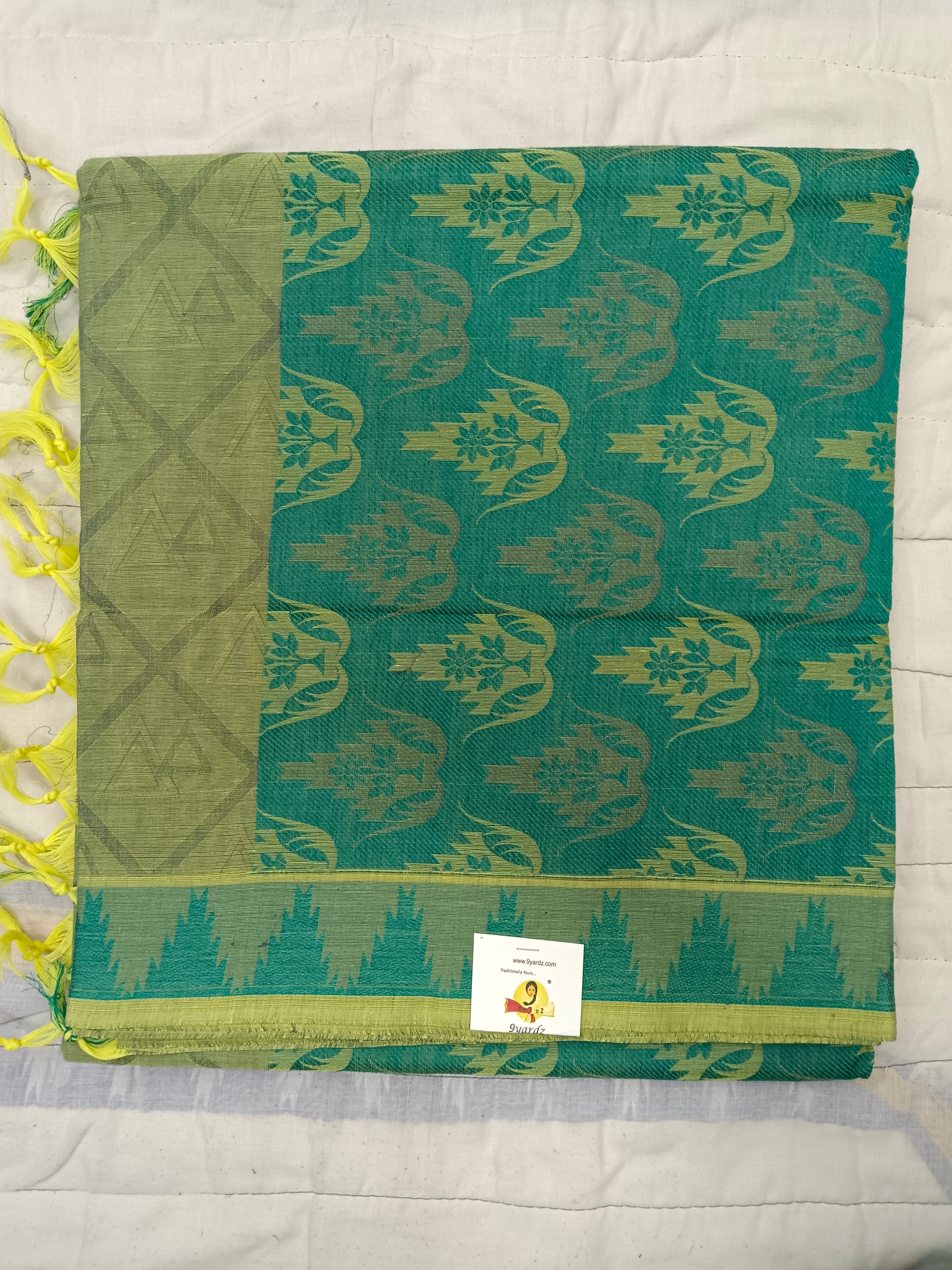 Rich Cotton Embossed sarees