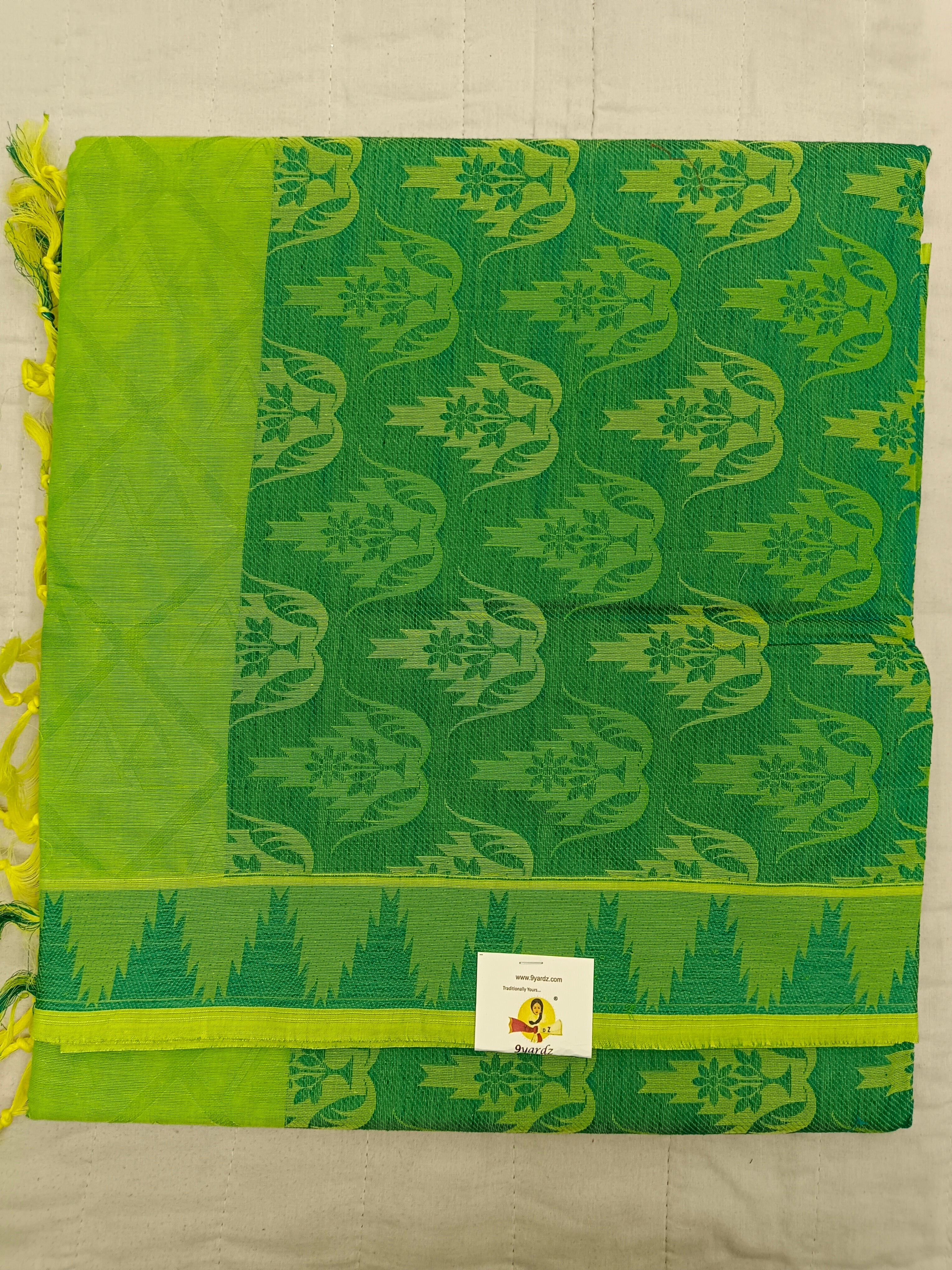 Rich Cotton Embossed sarees