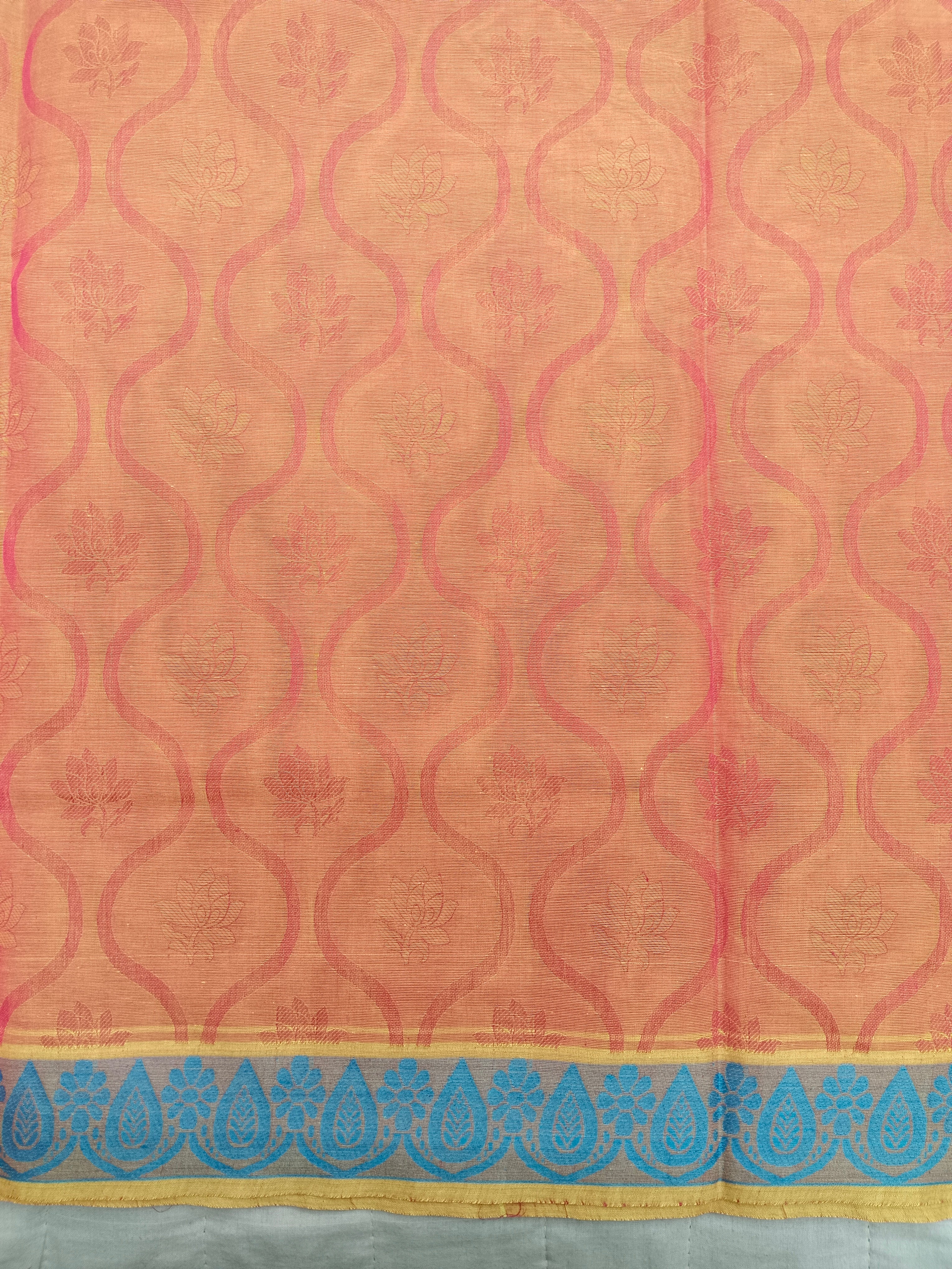 Rich Cotton Embossed sarees