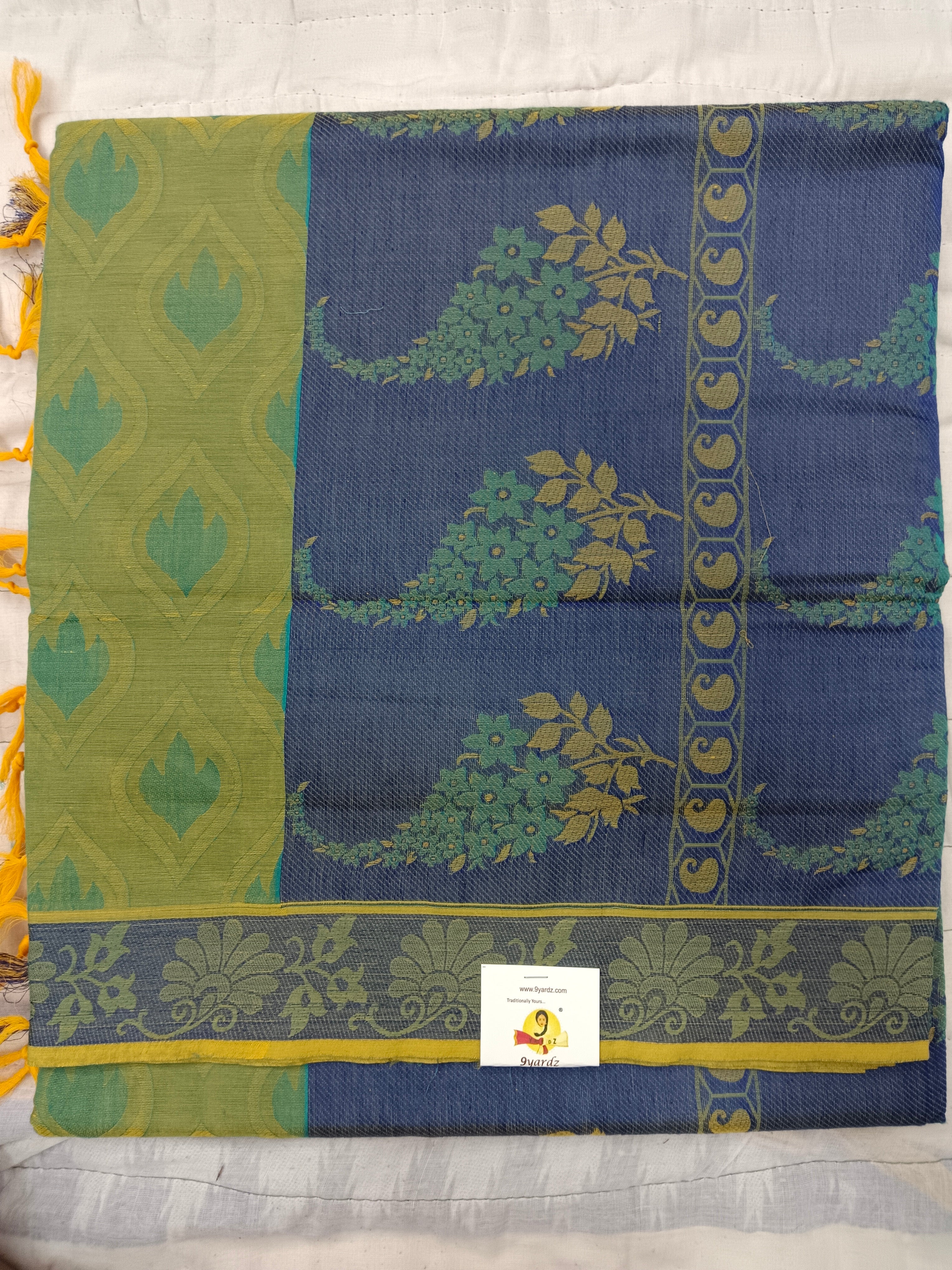 Rich Cotton Embossed sarees