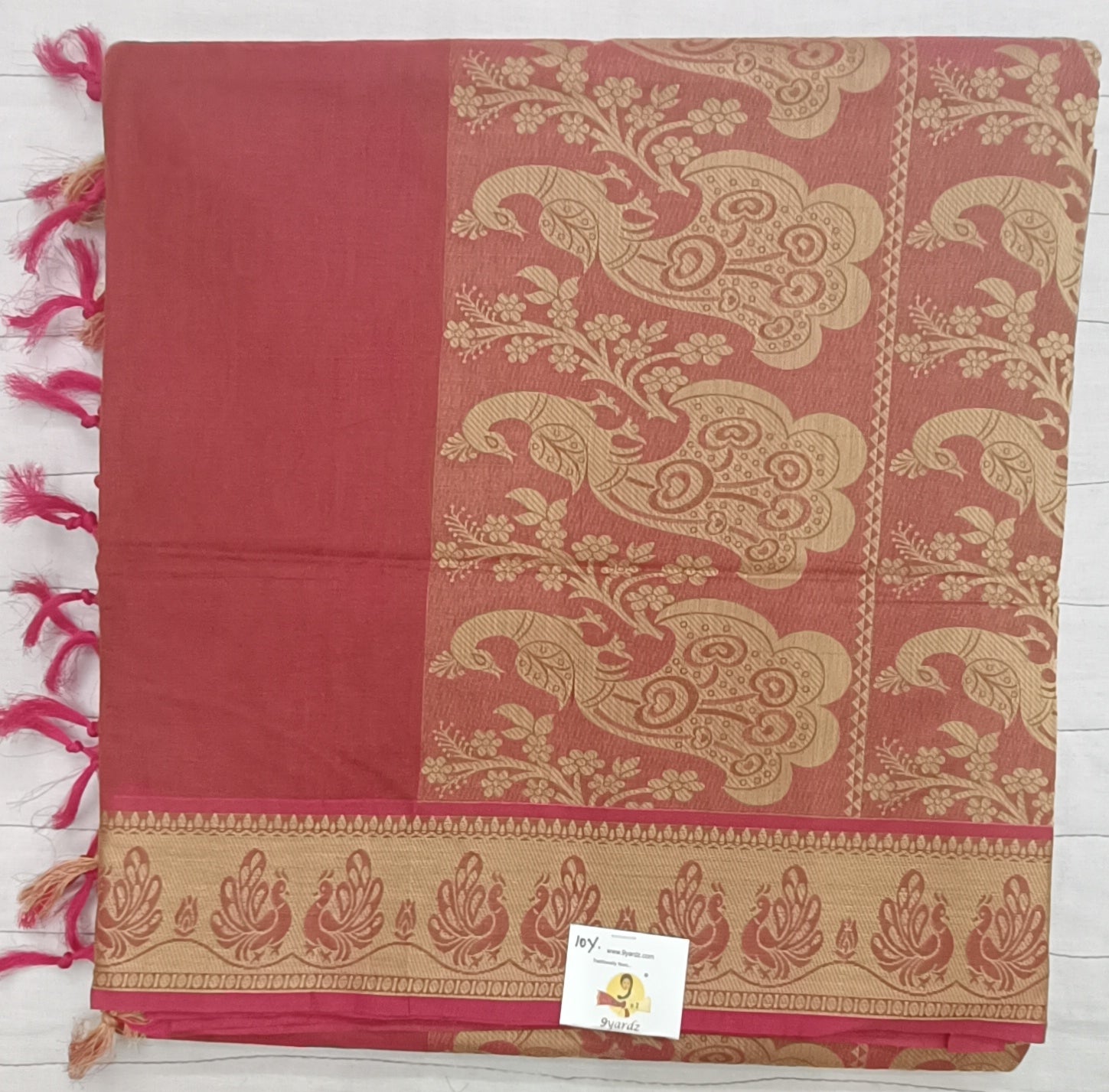 Rich Cotton Embossed sarees