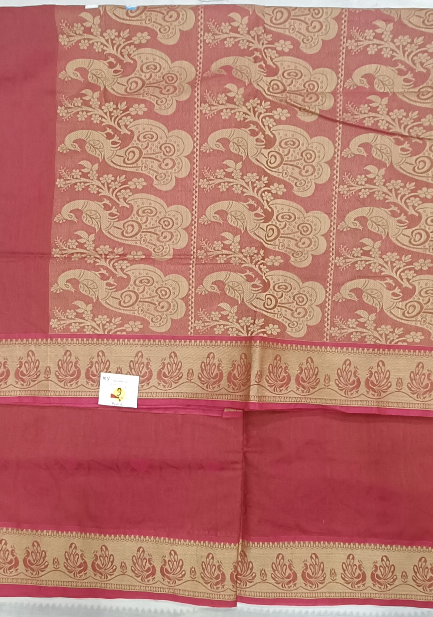 Rich Cotton Embossed sarees