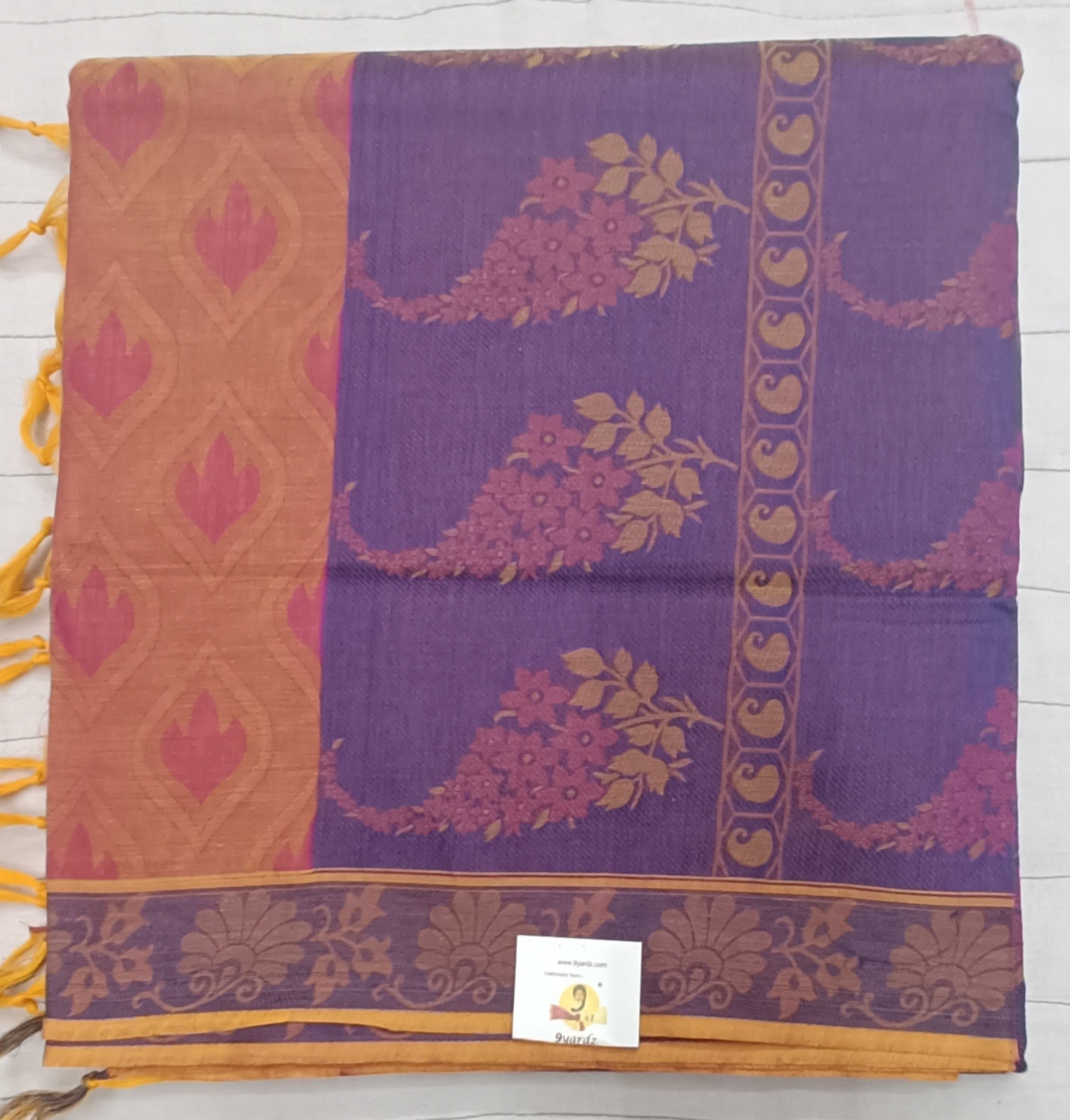 Rich Cotton Embossed sarees