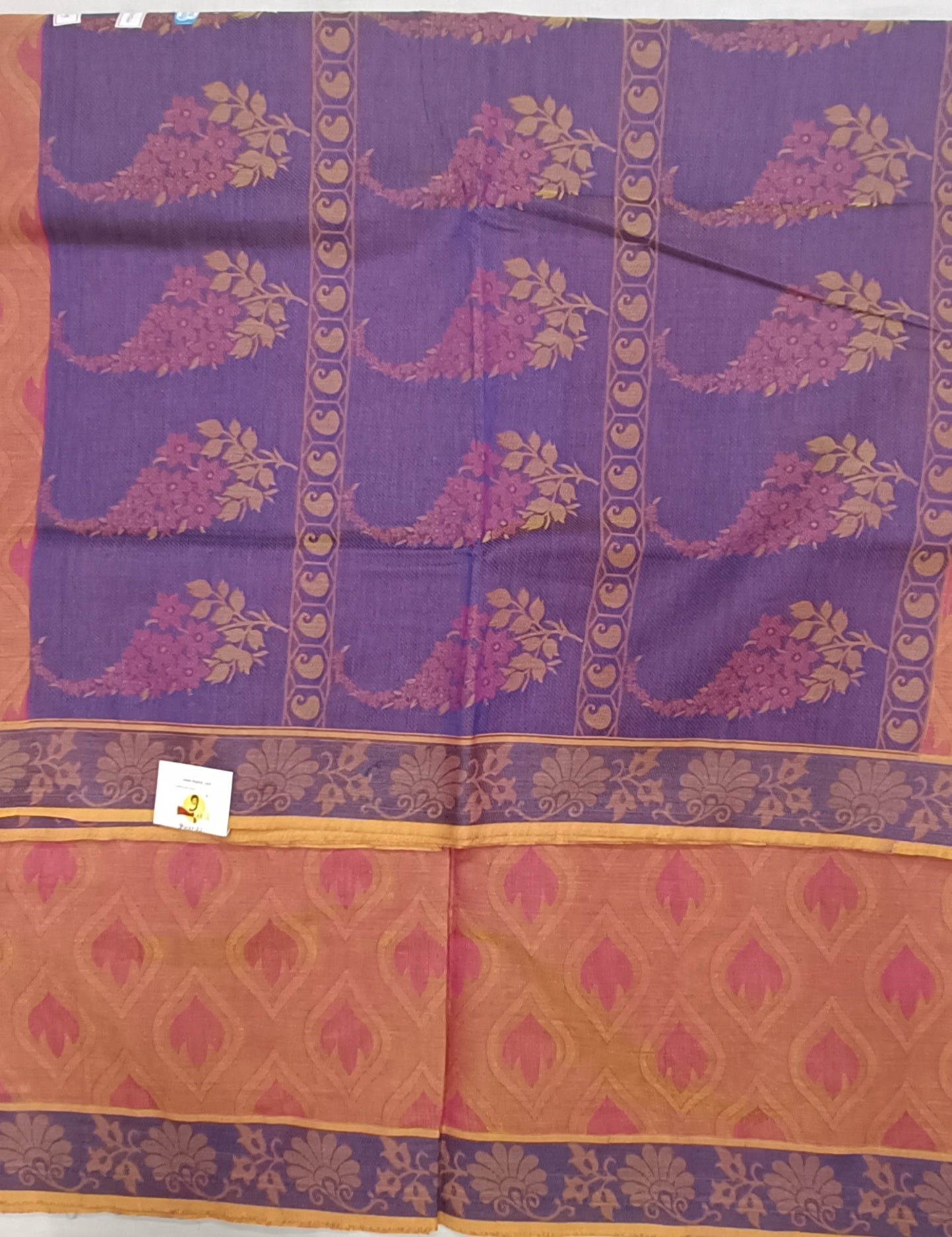 Rich Cotton Embossed sarees