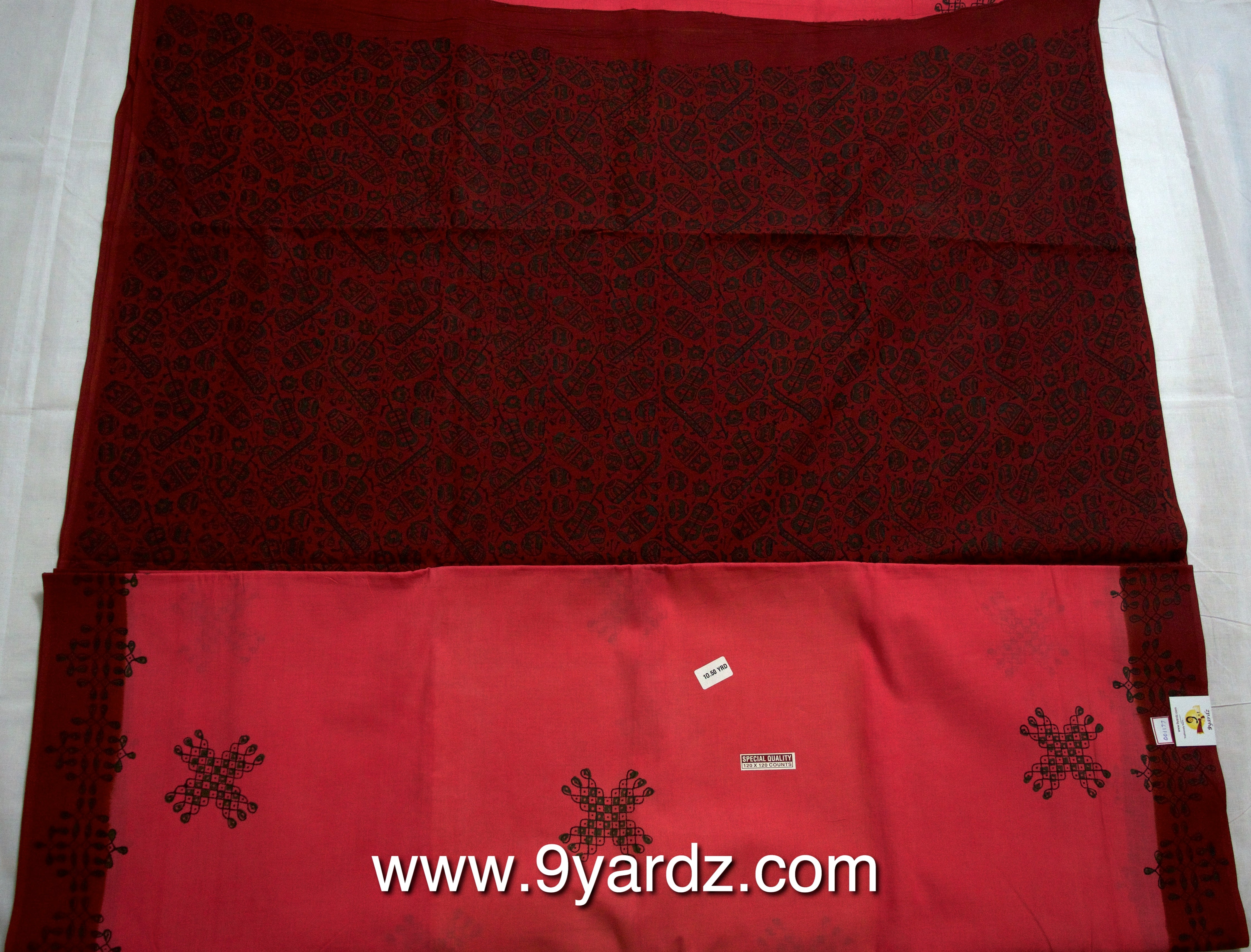 Kolam design - Sungudi 9 yards