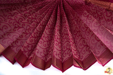 Load image into Gallery viewer, Chirala Handloom Cotton Saree- Dark Pink