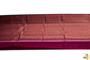 Chirala Handloom Cotton Saree- Dark Pink