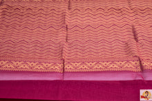 Load image into Gallery viewer, Chirala Handloom Cotton Saree- Dark Pink
