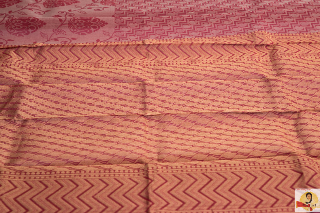 Chirala Handloom Cotton Saree- Pink