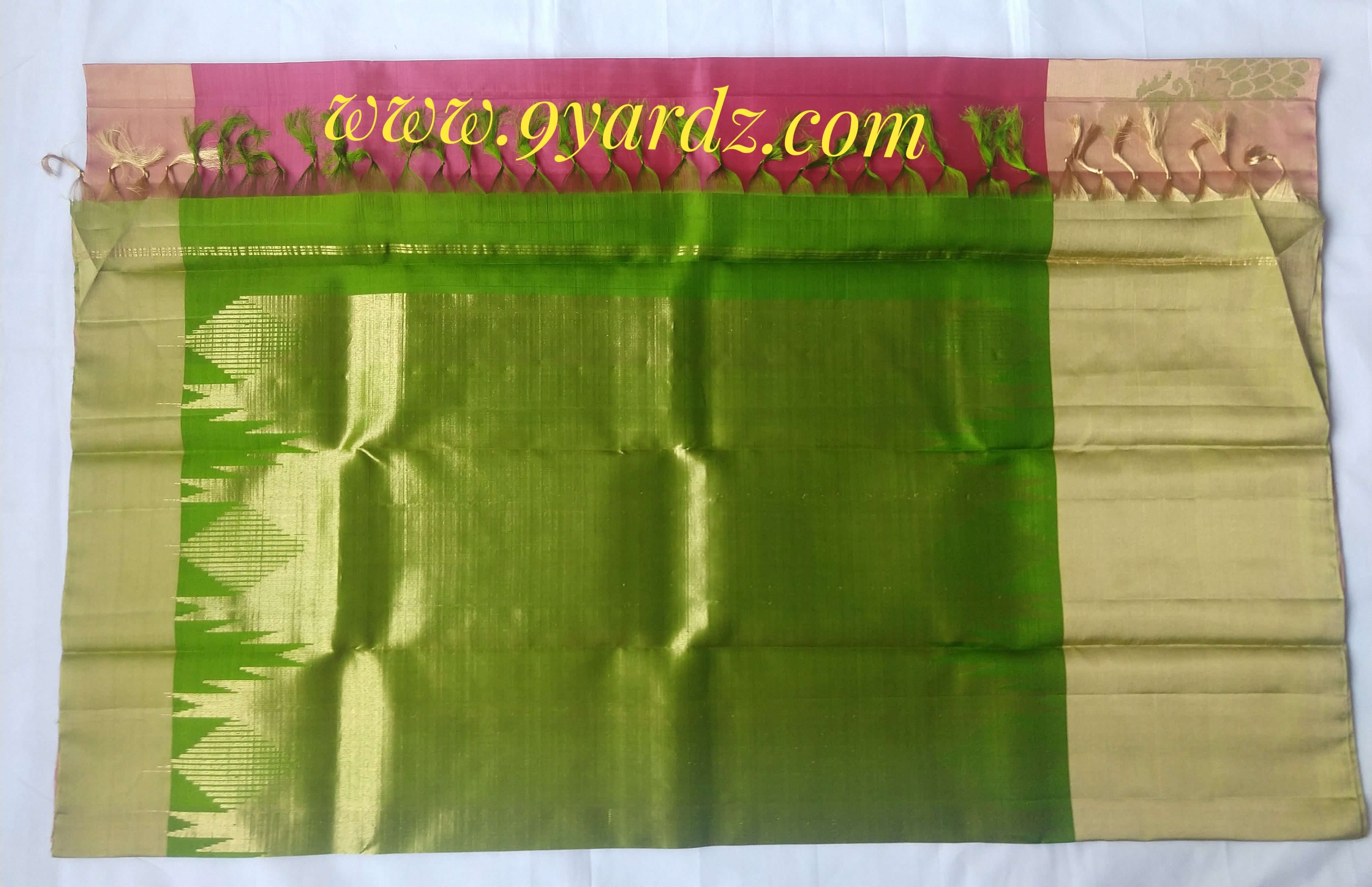 Pure Soft Silk Saree- Lotus Pink