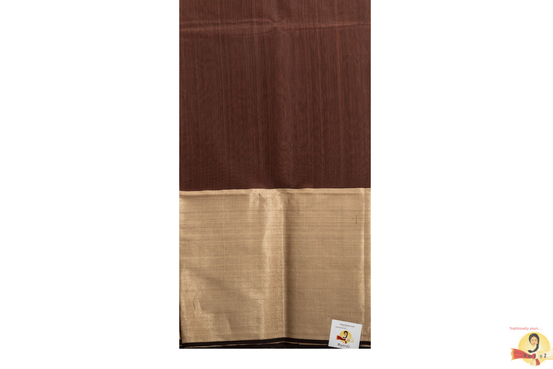 Maheshwari Silk Cotton- Dark Brown